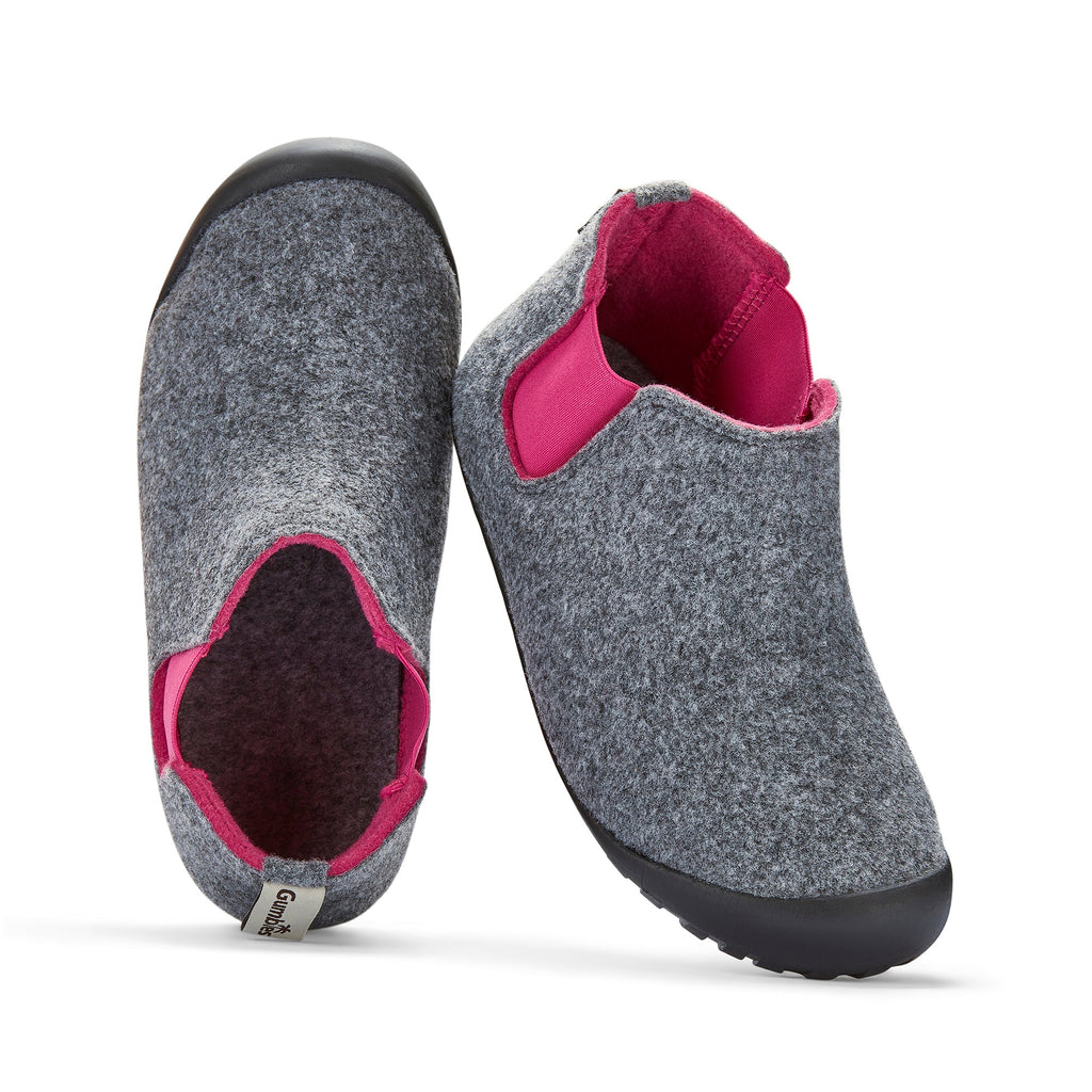 Brumby Women's Slipper Boot in Grey and Pink