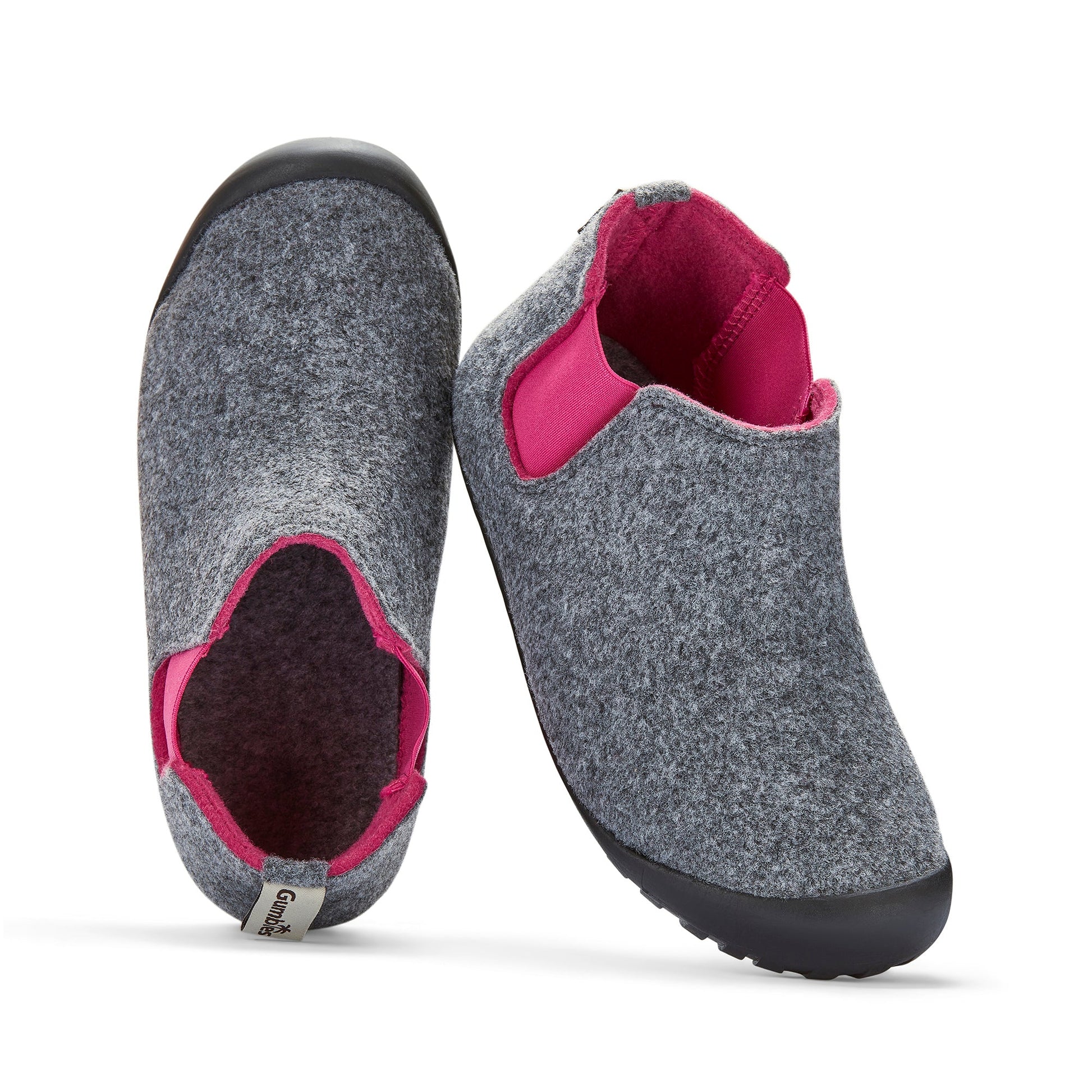 Brumby Women's Slipper Boot in Grey and Pink