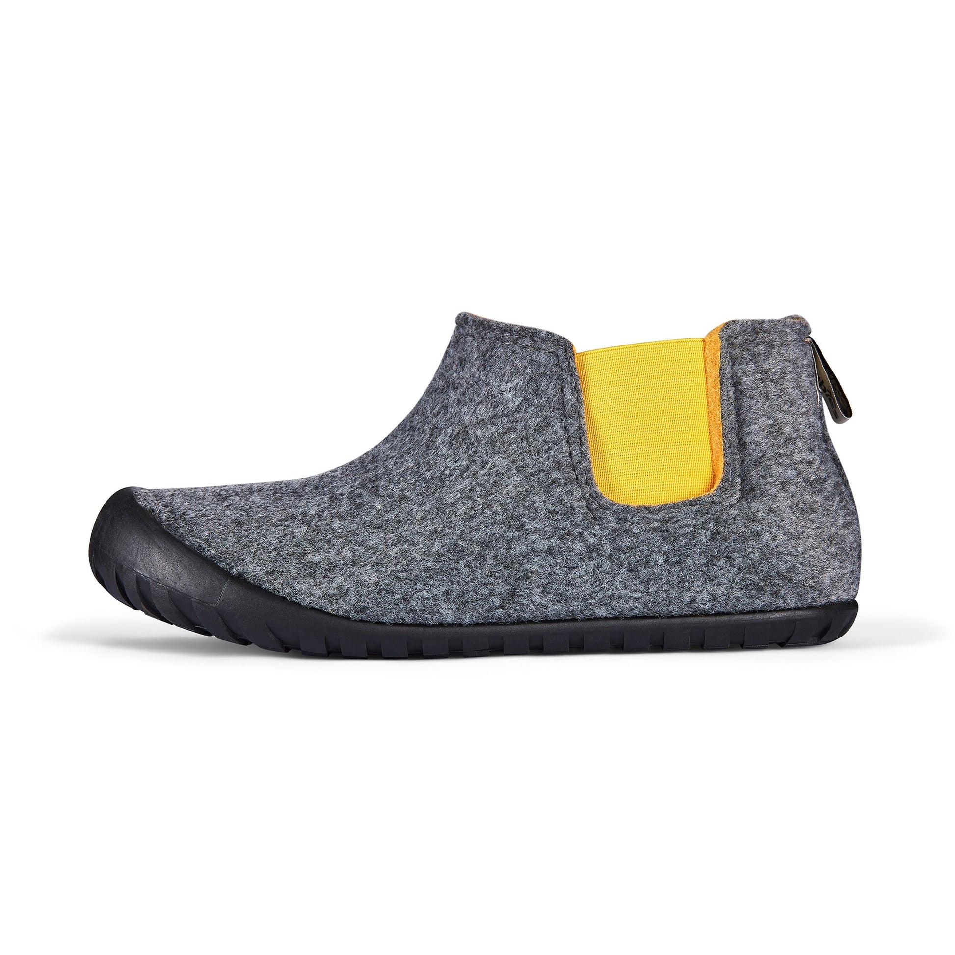 Slipper Boot in Grey and Curry