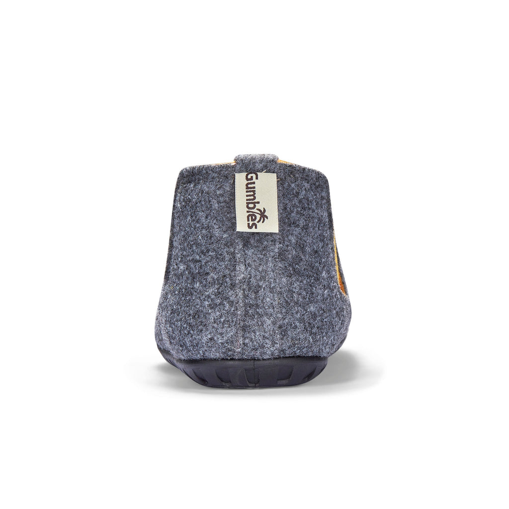 Slipper Boot in Grey and Curry