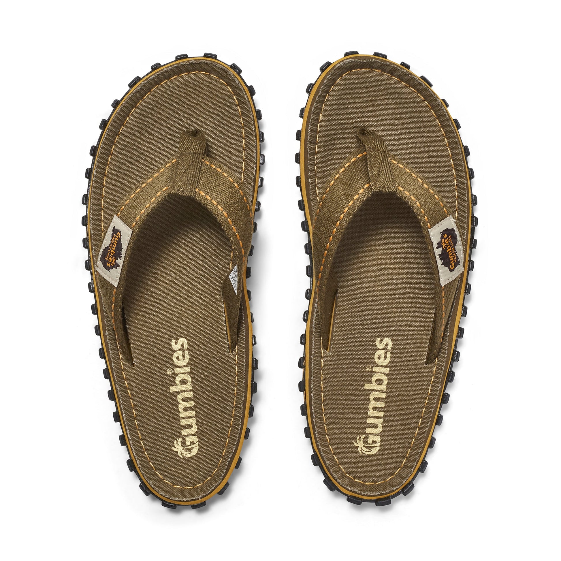 Classic Khaki Flip Flops for Men