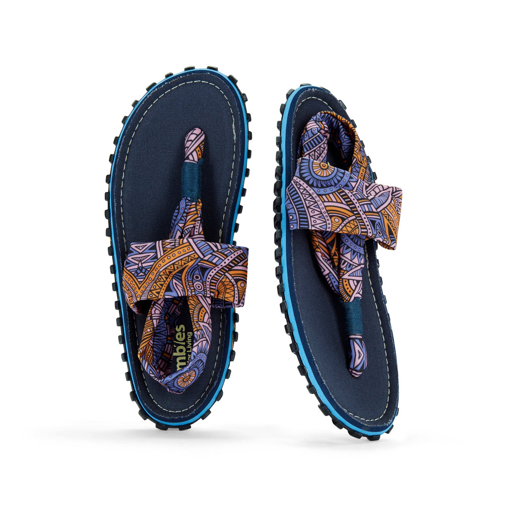 Women's Slingback Sandals in Aztec Print