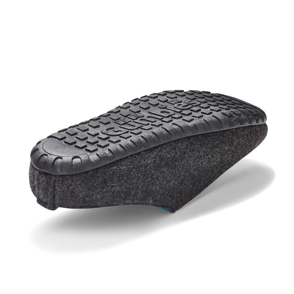 Outback Women's Slipper in Charcoal and Turquoise