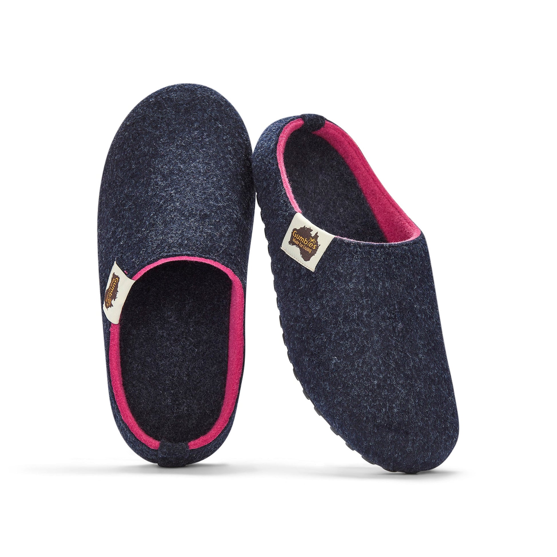 Outback Women's Slipper in Navy and Pink