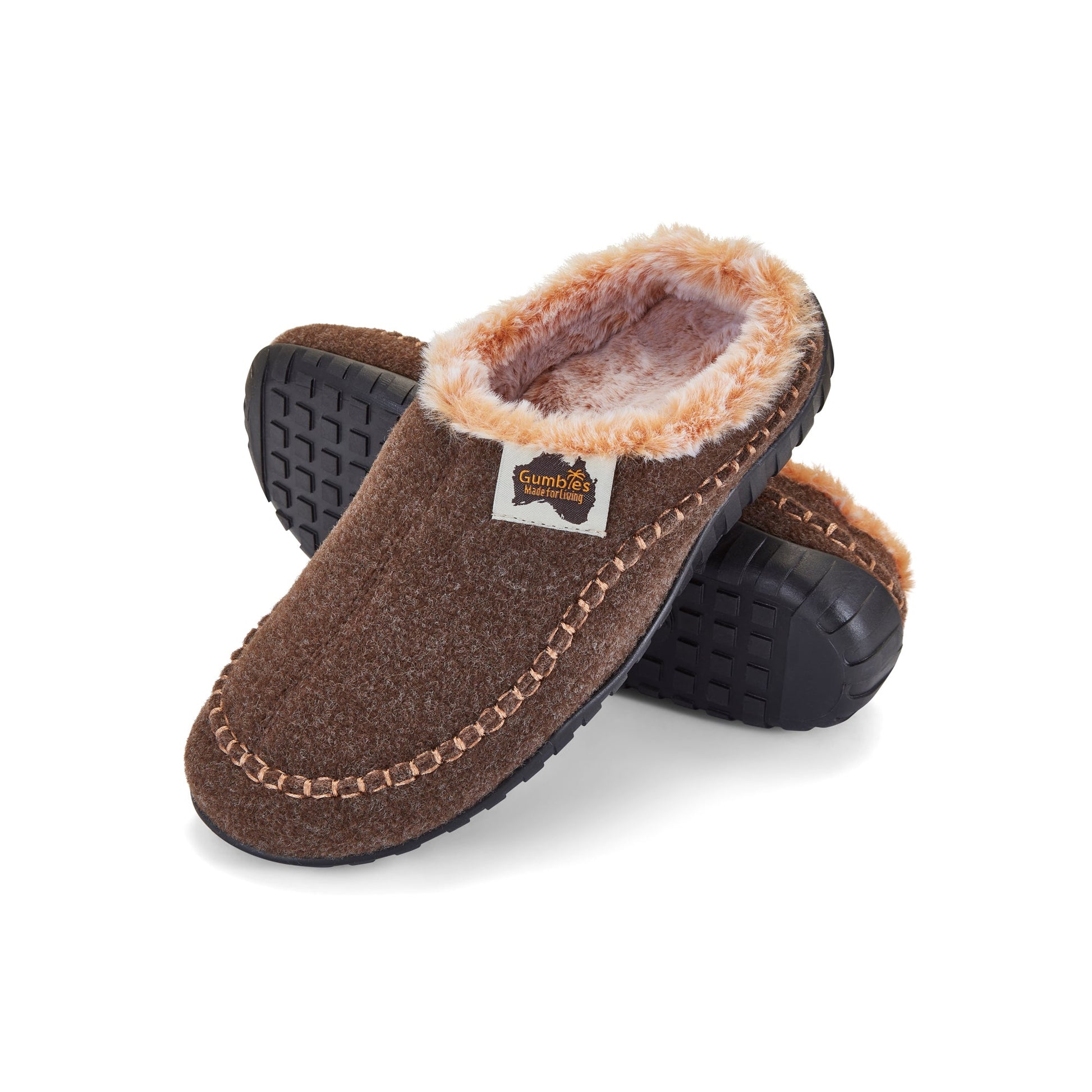 Ossa Low Men's Slipper in Chocolate and Cream
