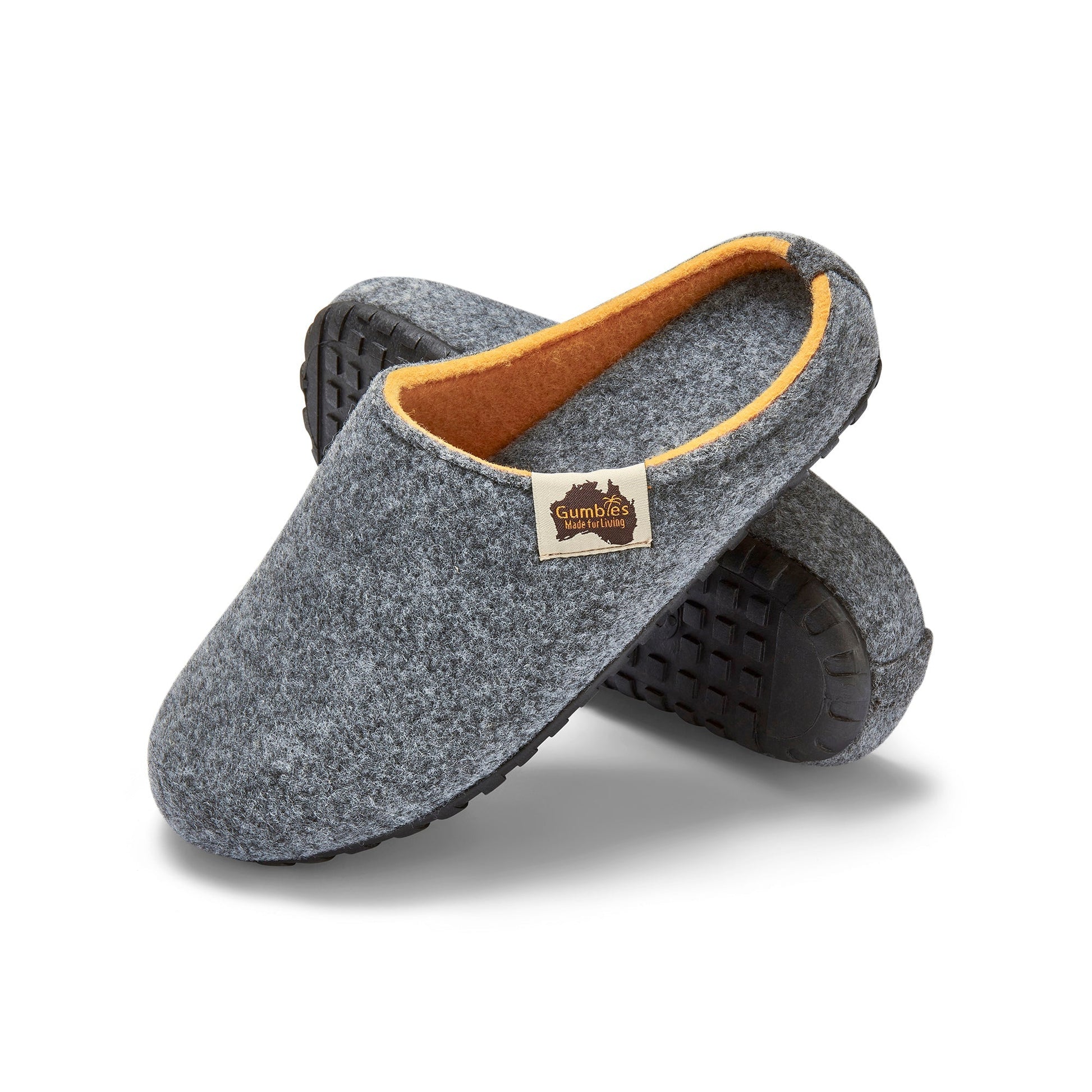 Outback Men's Slipper in Grey and Curry