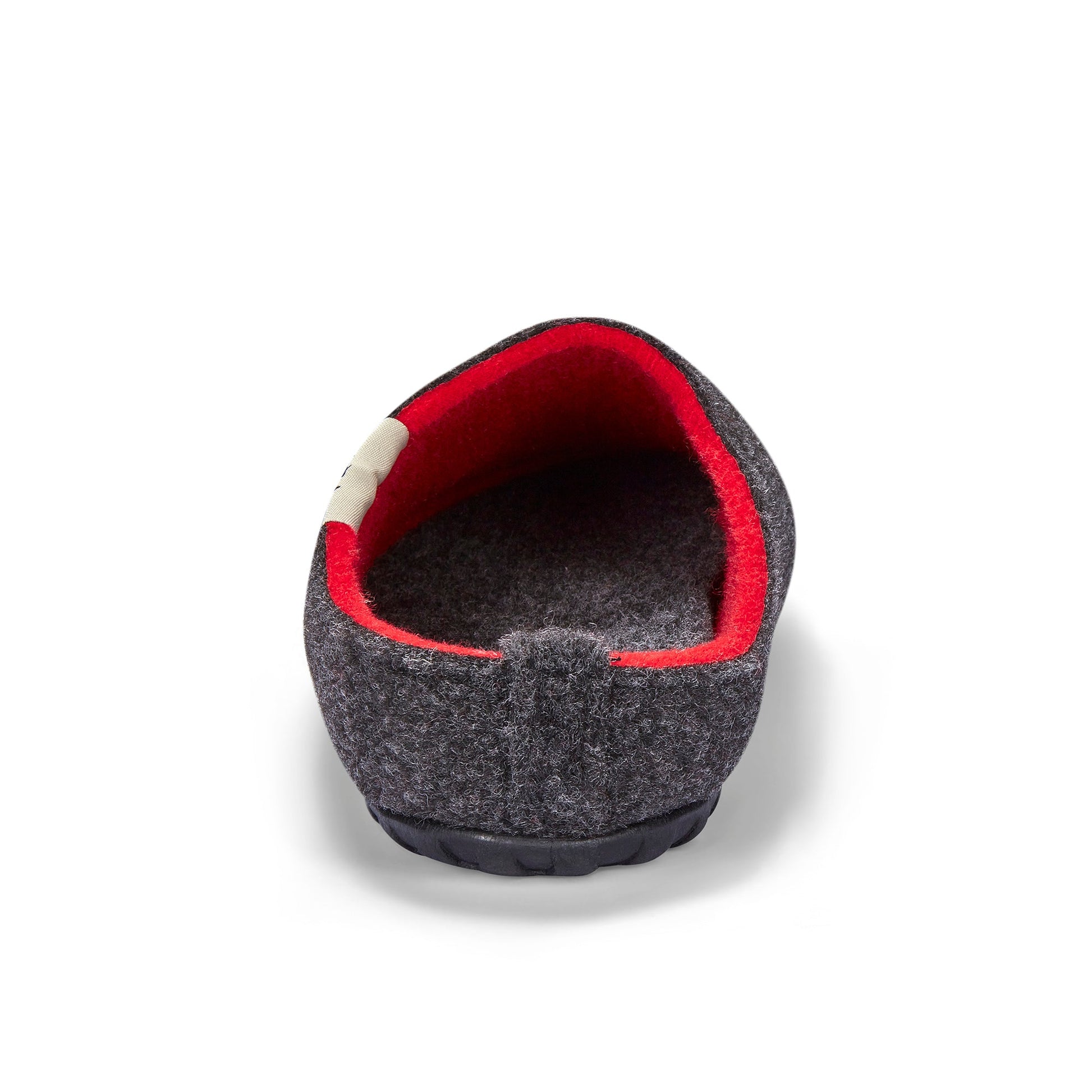 Outback Women's Slipper in Charcoal and Red