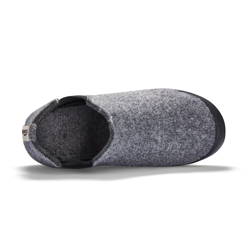 Women's Slipper Boot in Grey and Charcoal