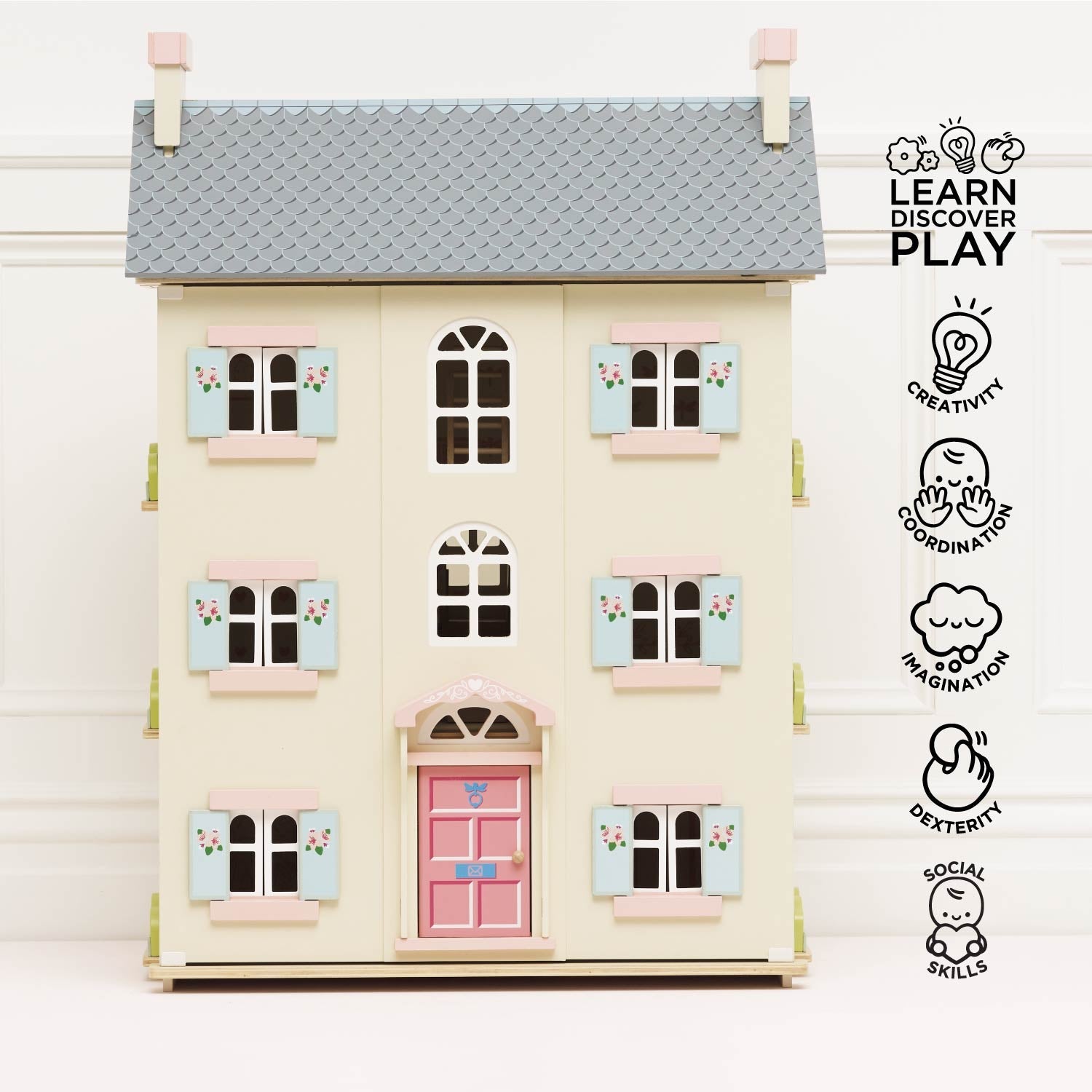 Four Storey Wooden Dolls House