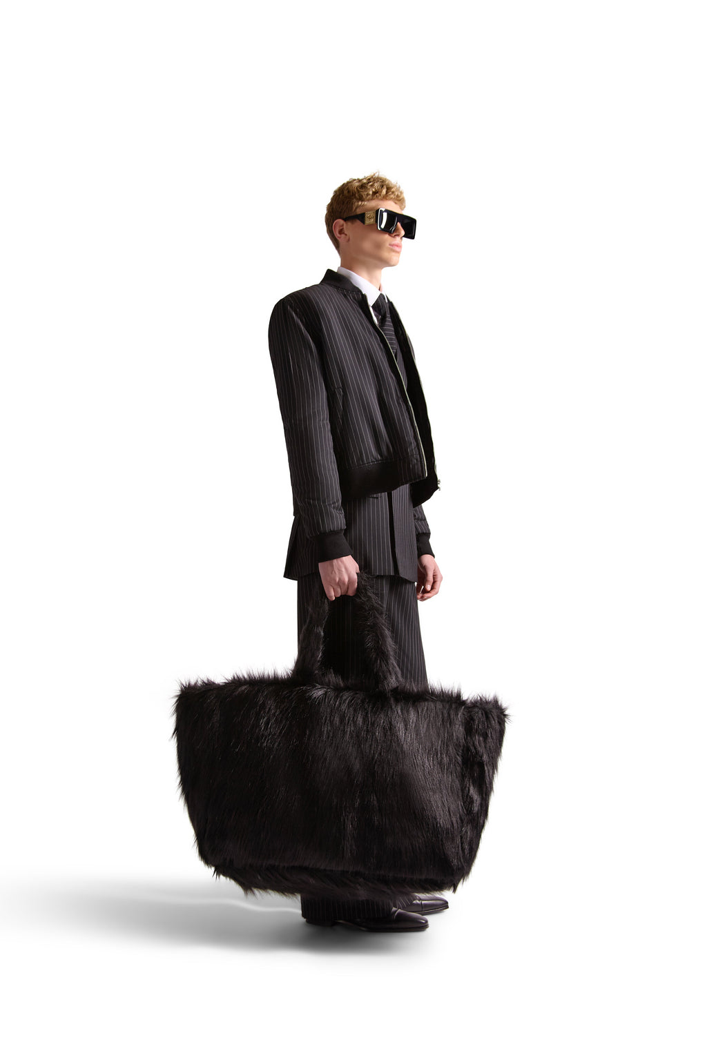 Oversized Faux Fur Shoulder Bag