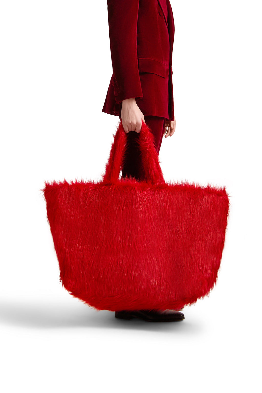 Oversized Faux Fur Shoulder Bag