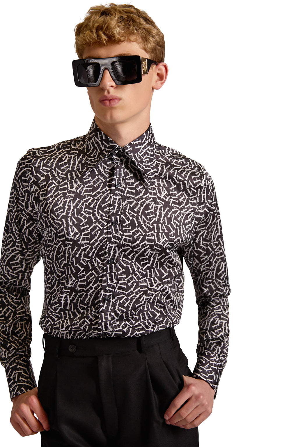 Tailored Fit Monogram Initial Shirt