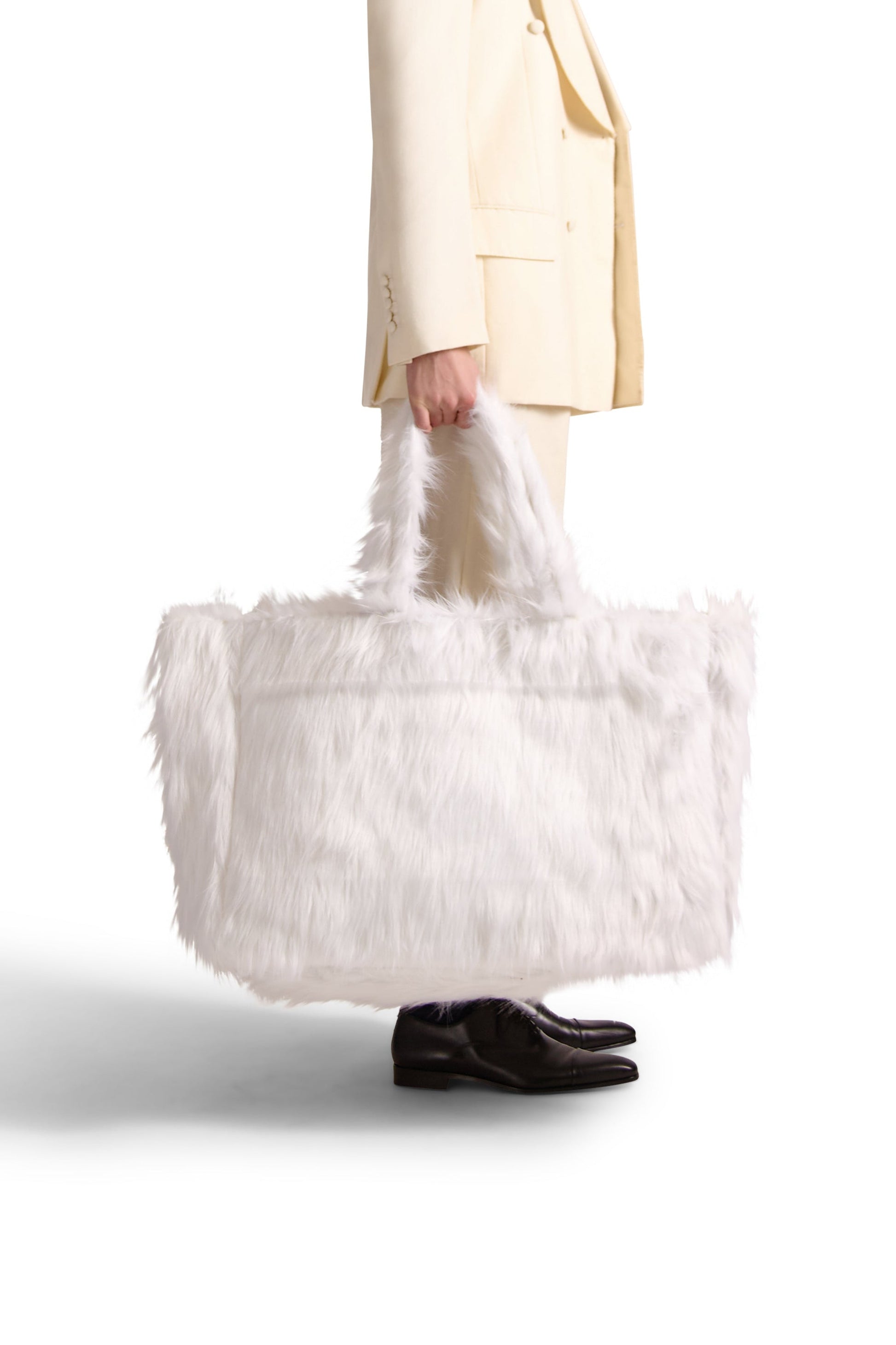 Faux Fur Oversized Shoulder Bag