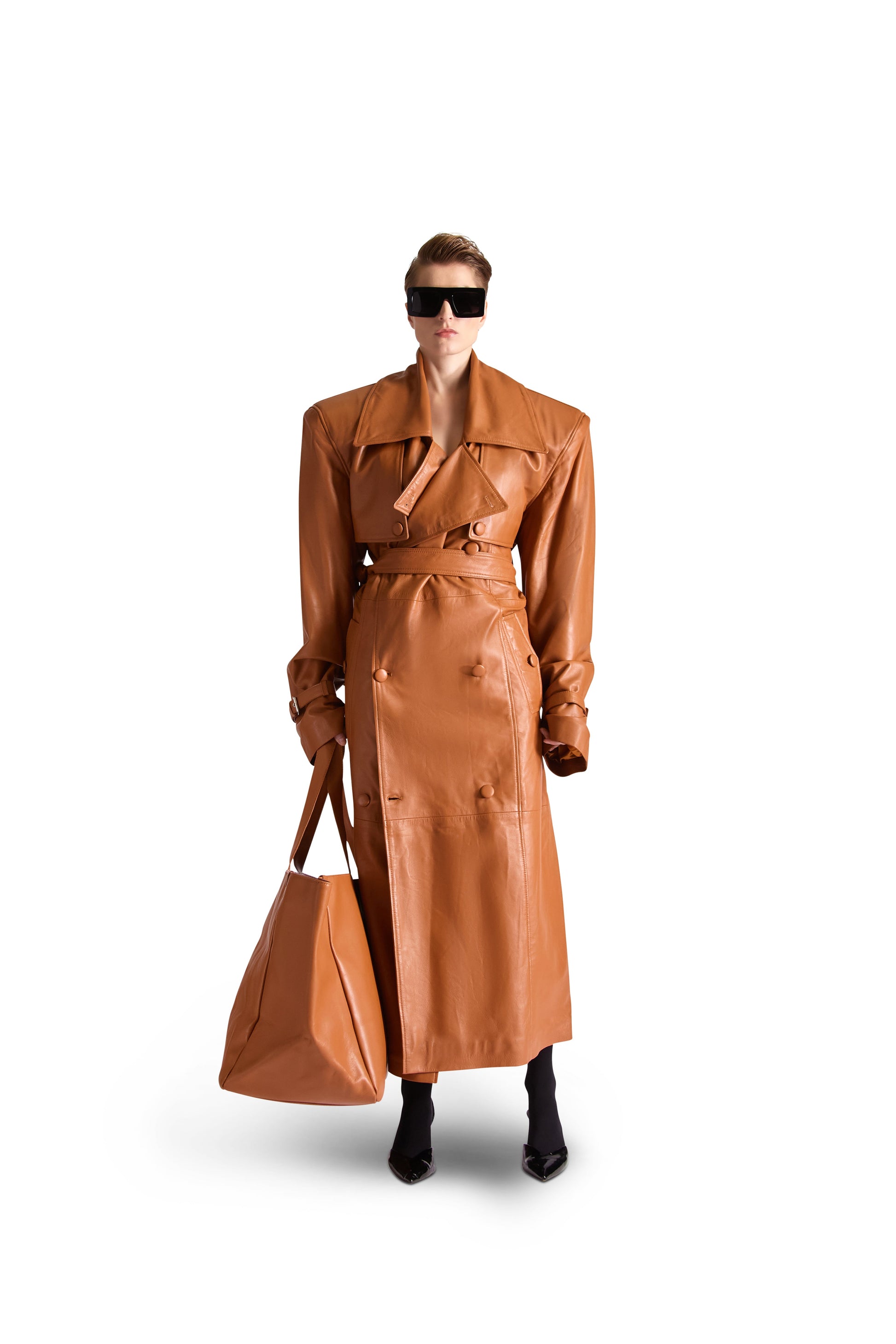 Oversized Leather Tote Bag