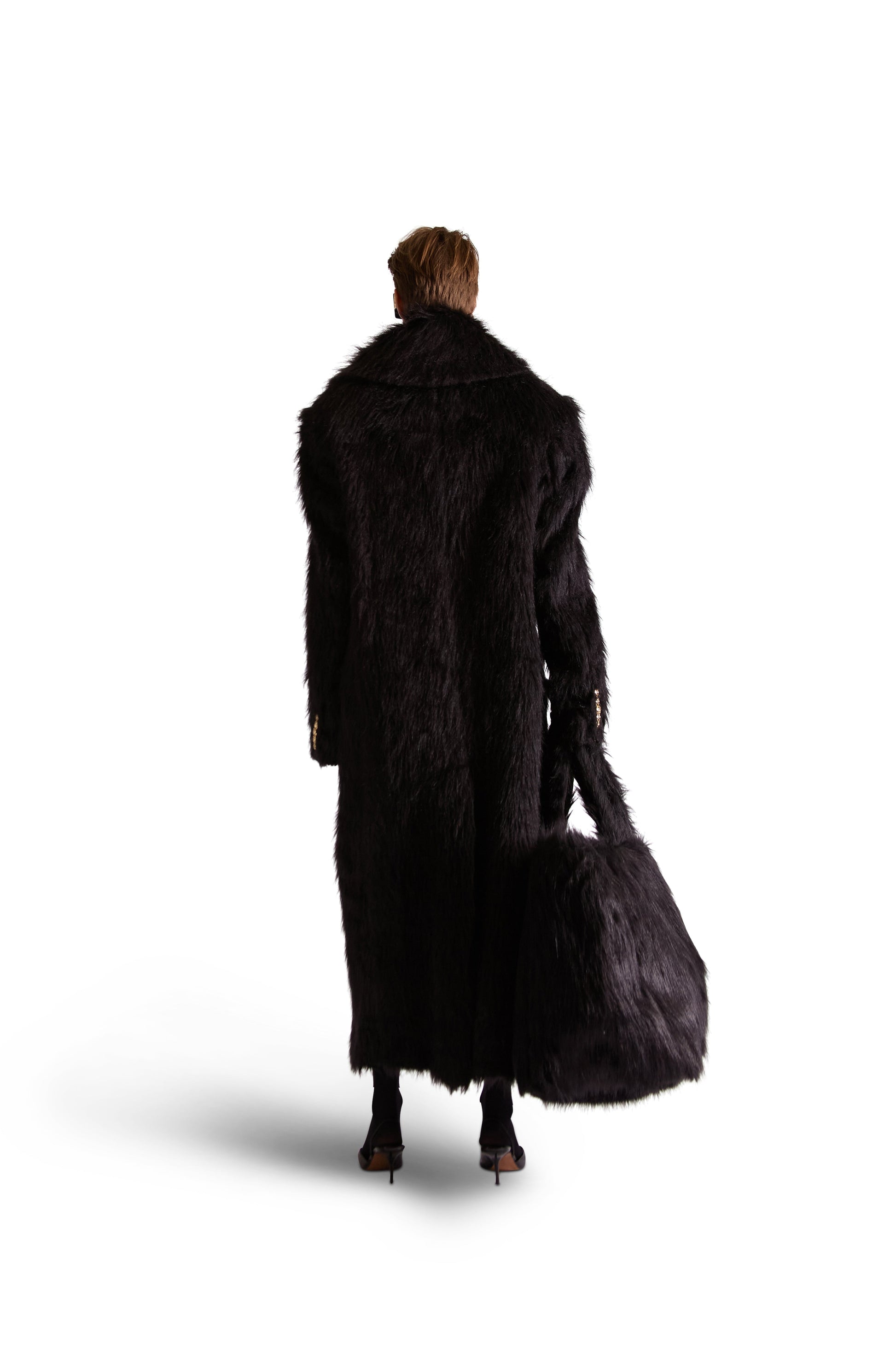 Oversized Faux Fur Shoulder Bag