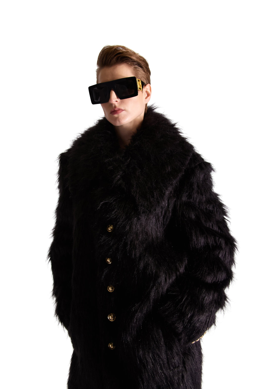 Oversized Faux Fur Shoulder Bag