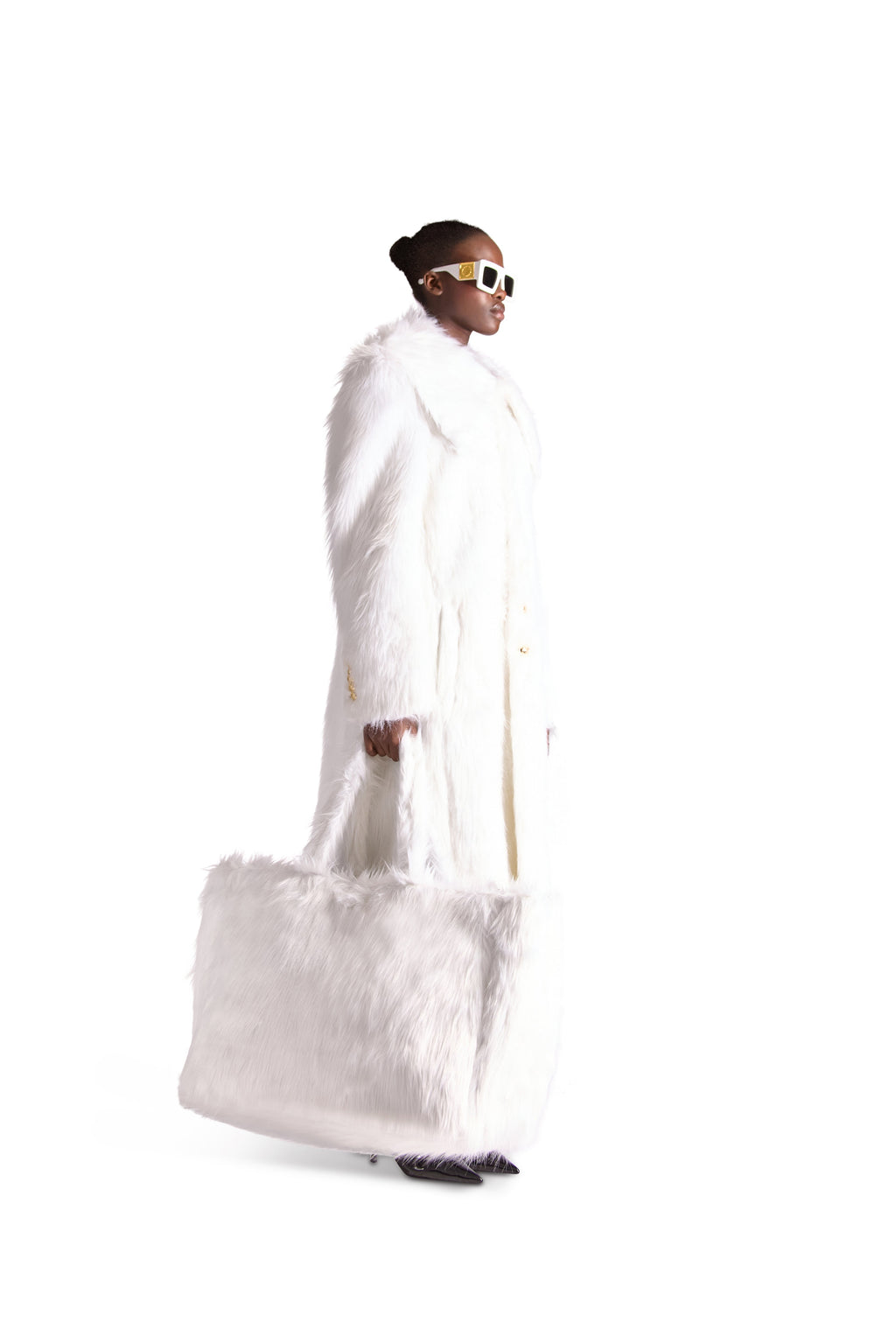 Oversized Faux Fur Shoulder Bag