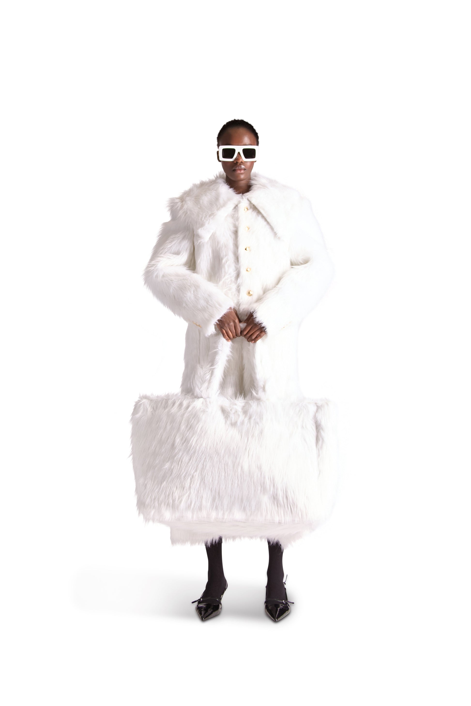 Oversized Faux Fur Shoulder Bag