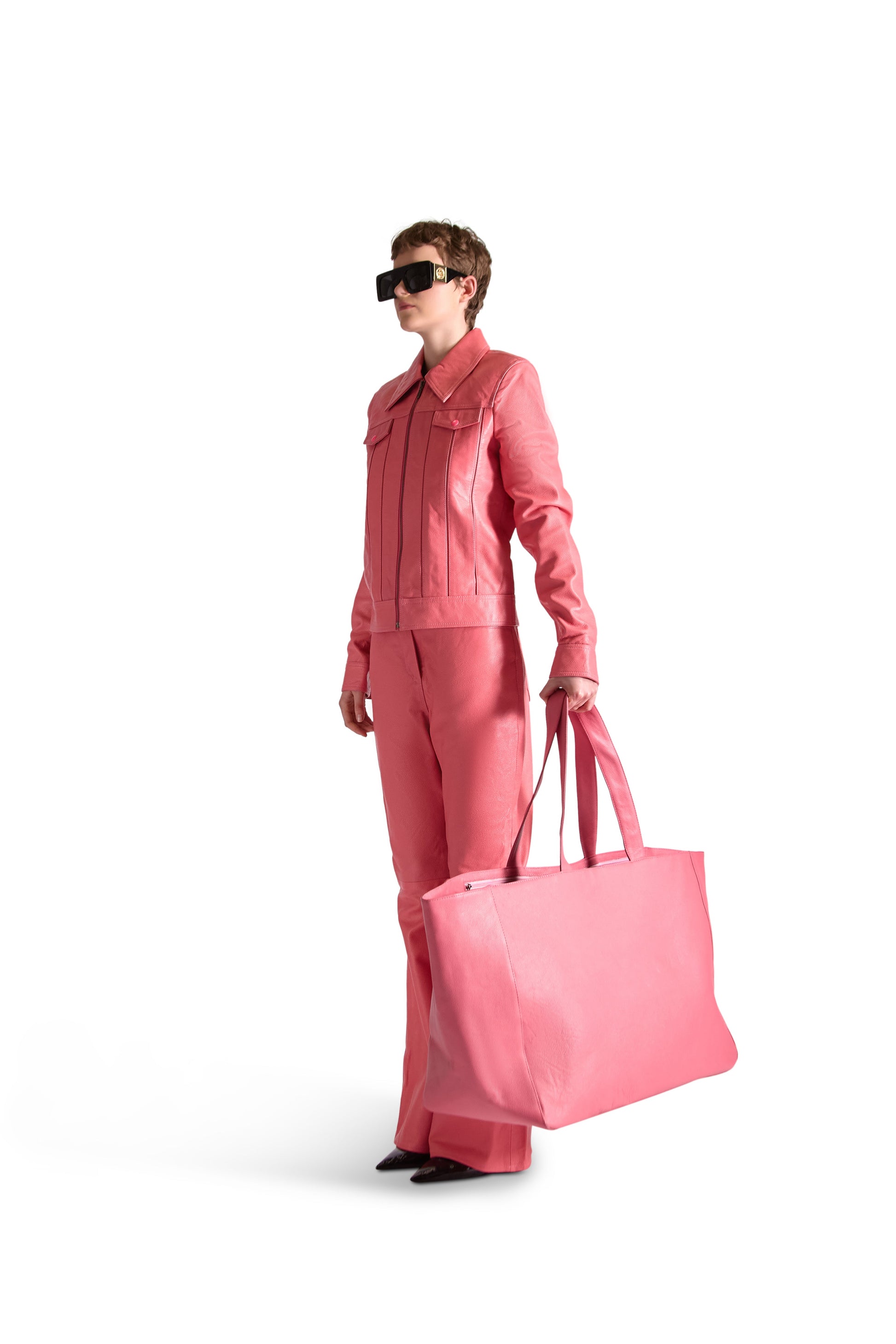 Oversized Leather Tote Bag