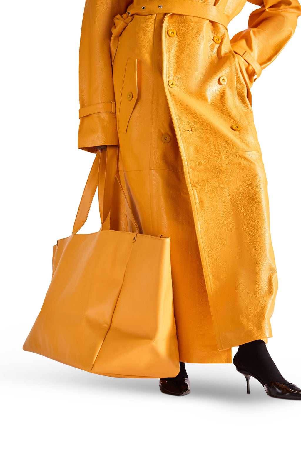 Oversized Leather Tote Bag