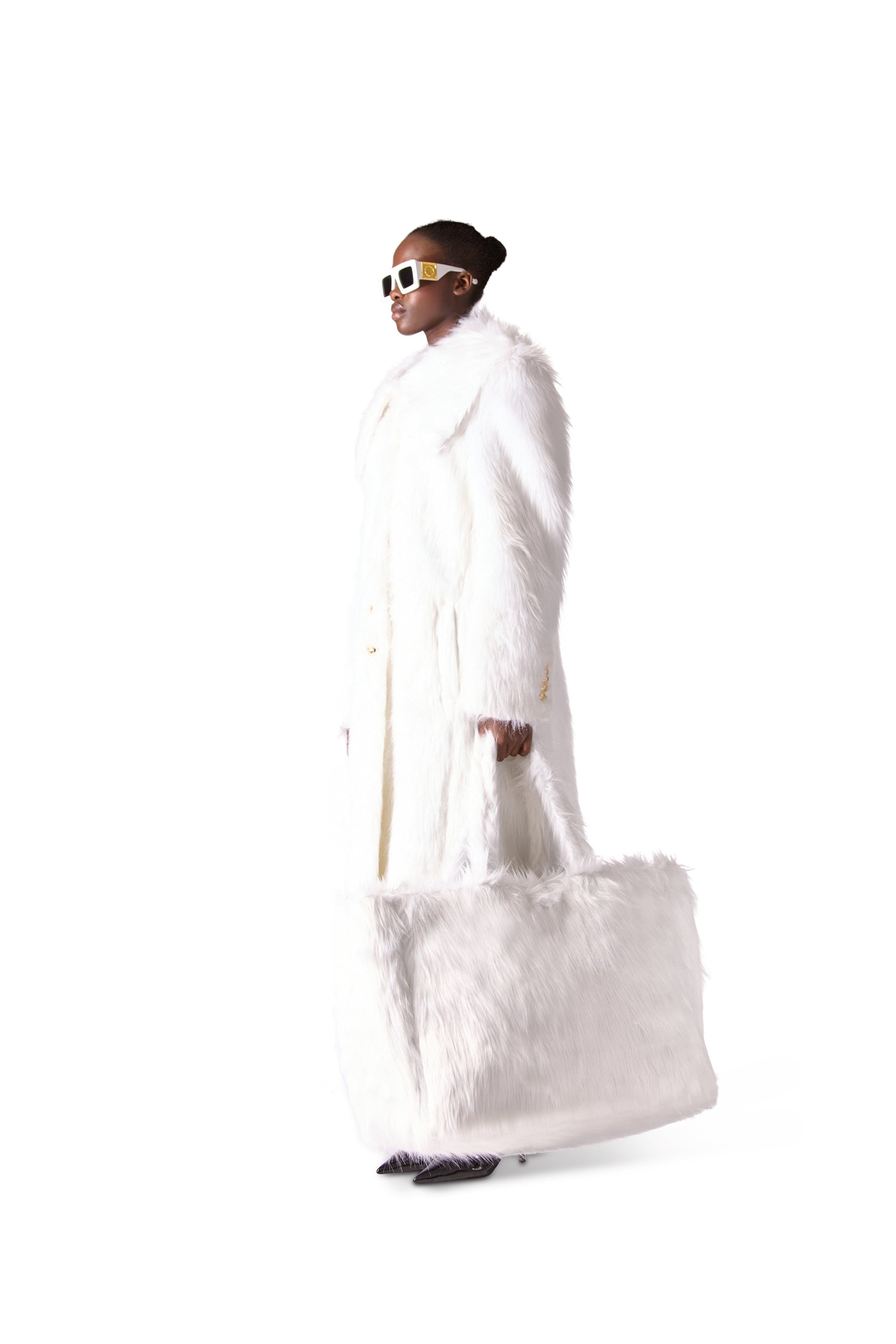 Oversized Faux Fur Shoulder Bag