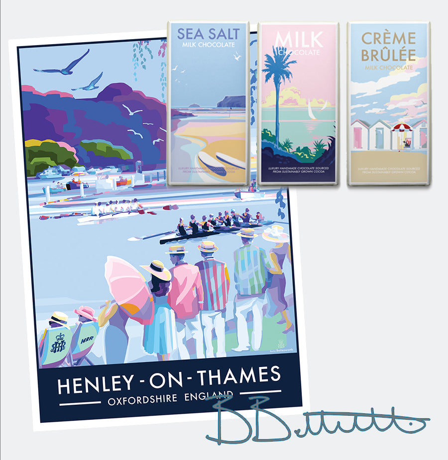 Henley on Thames Vintage Poster Print