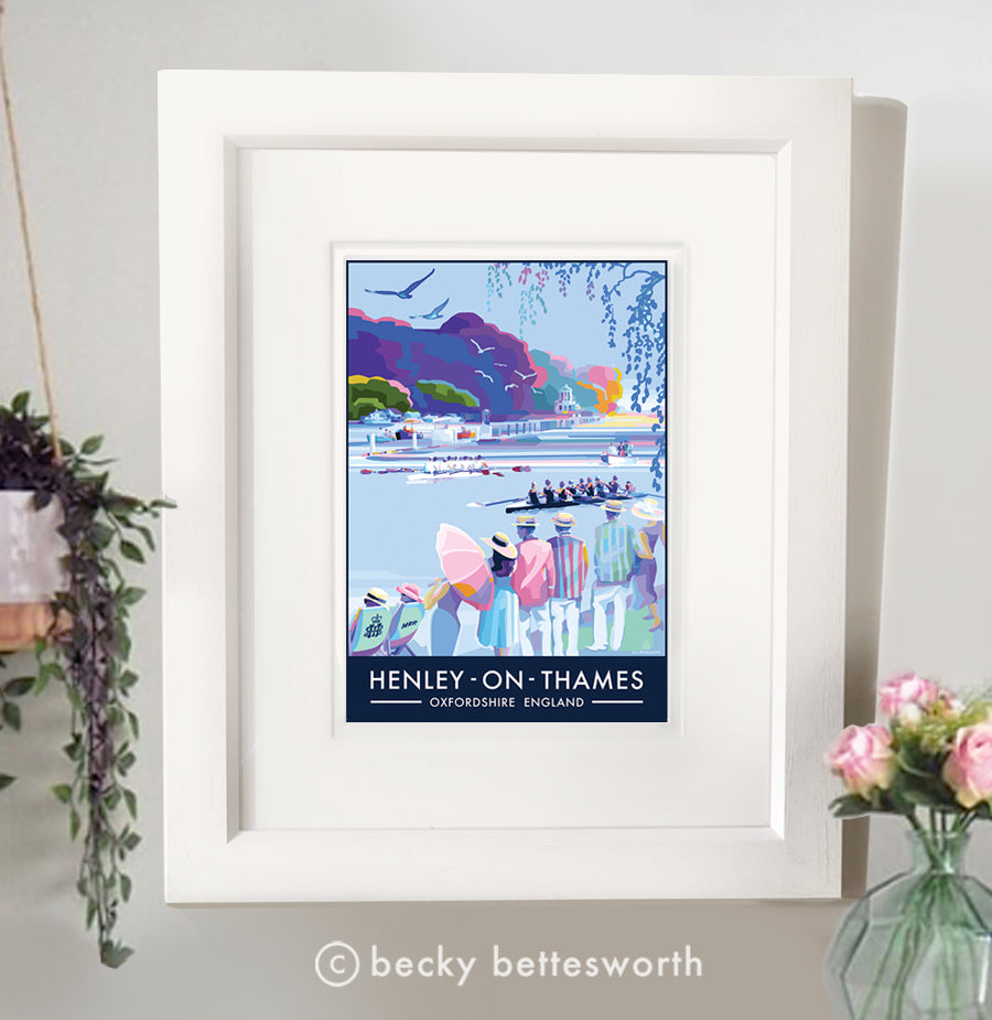 Henley on Thames Vintage Poster Print