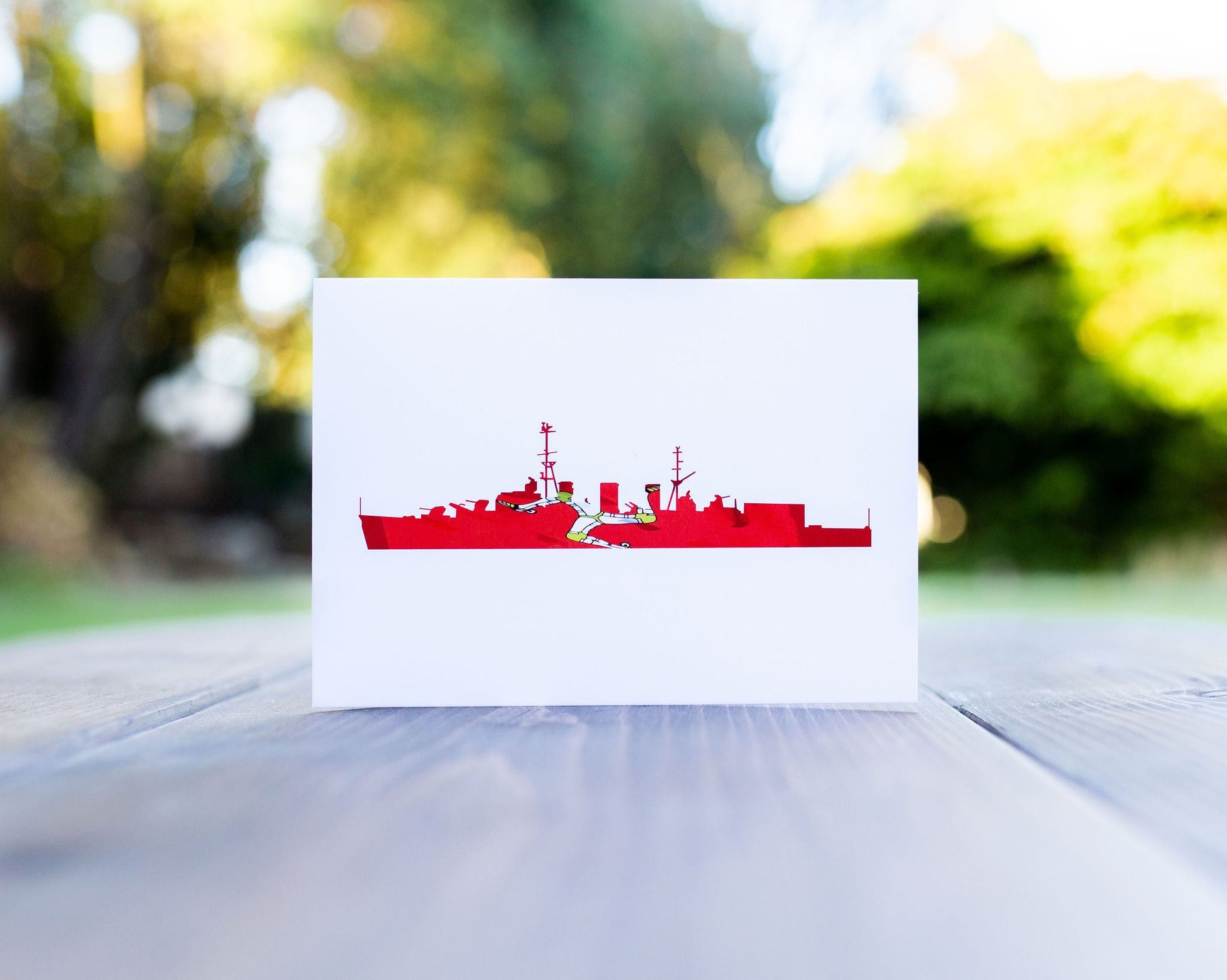 HMS Manxman Greeting Card