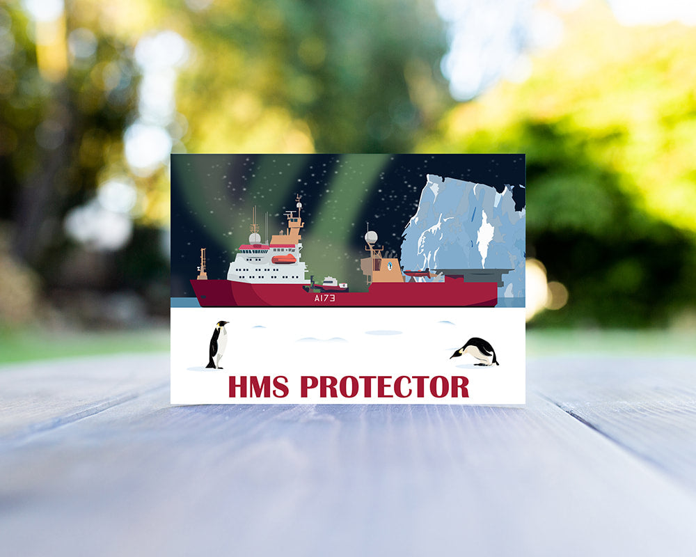 Aurora Borealis Greeting Card with Red Envelope