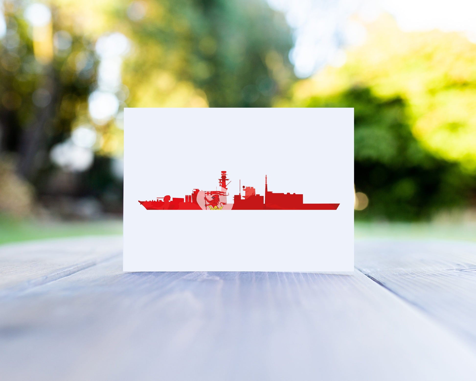HMS Iron Duke Greeting Card with Red Envelope