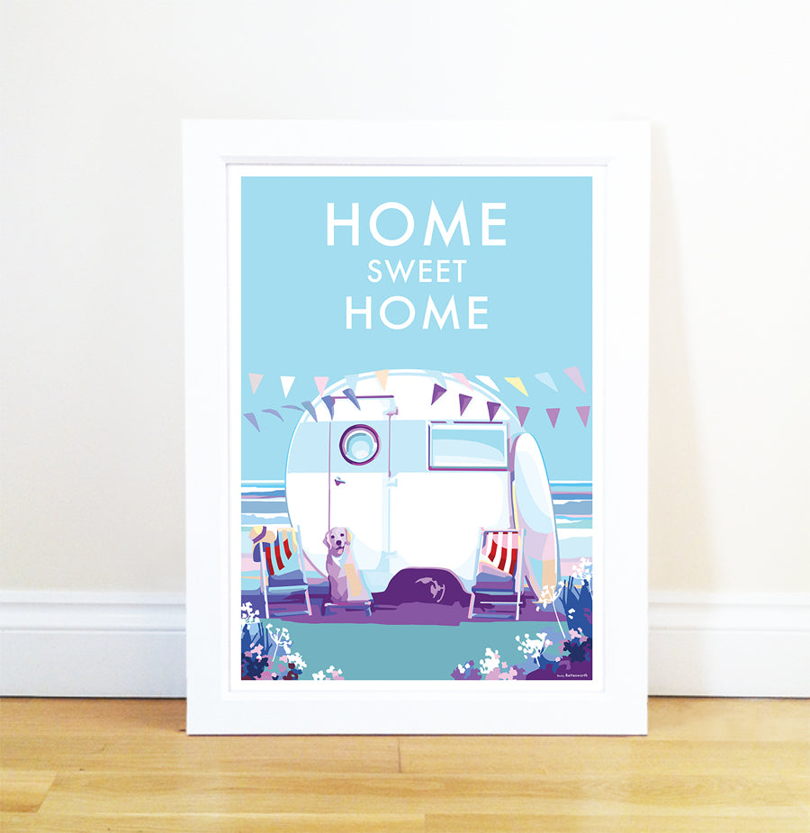 Home Sweet Home Vintage Poster Print