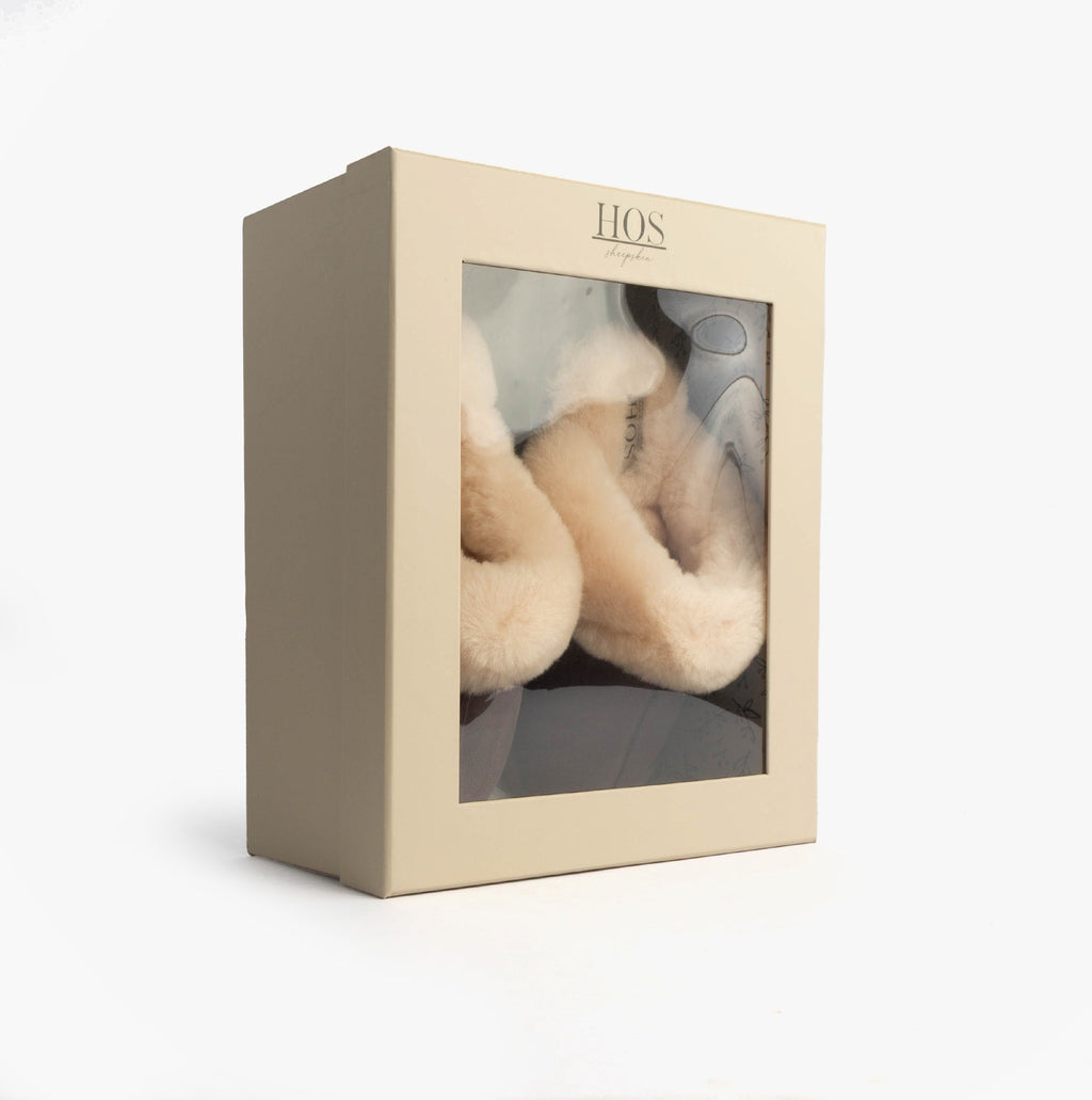 Real Sheepskin Mule Slippers in Espresso