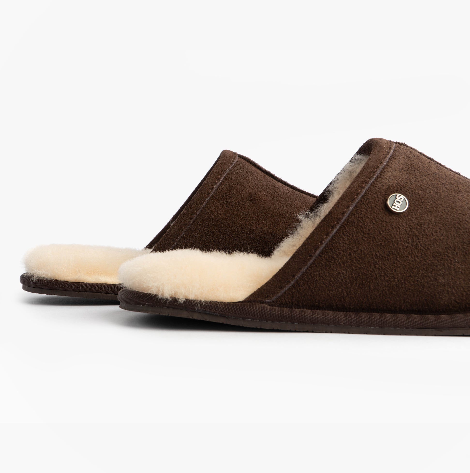 Sheepskin EDWIN Mens Slippers Espresso
