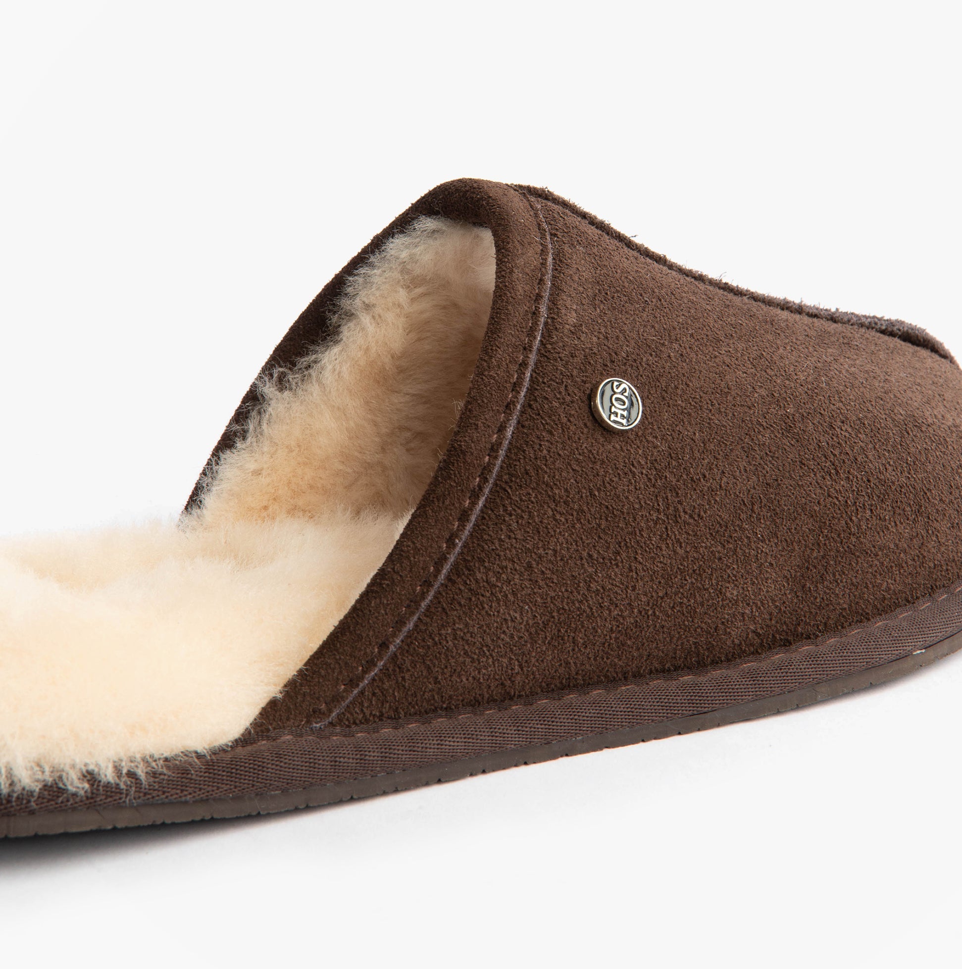 Sheepskin EDWIN Mens Slippers Espresso