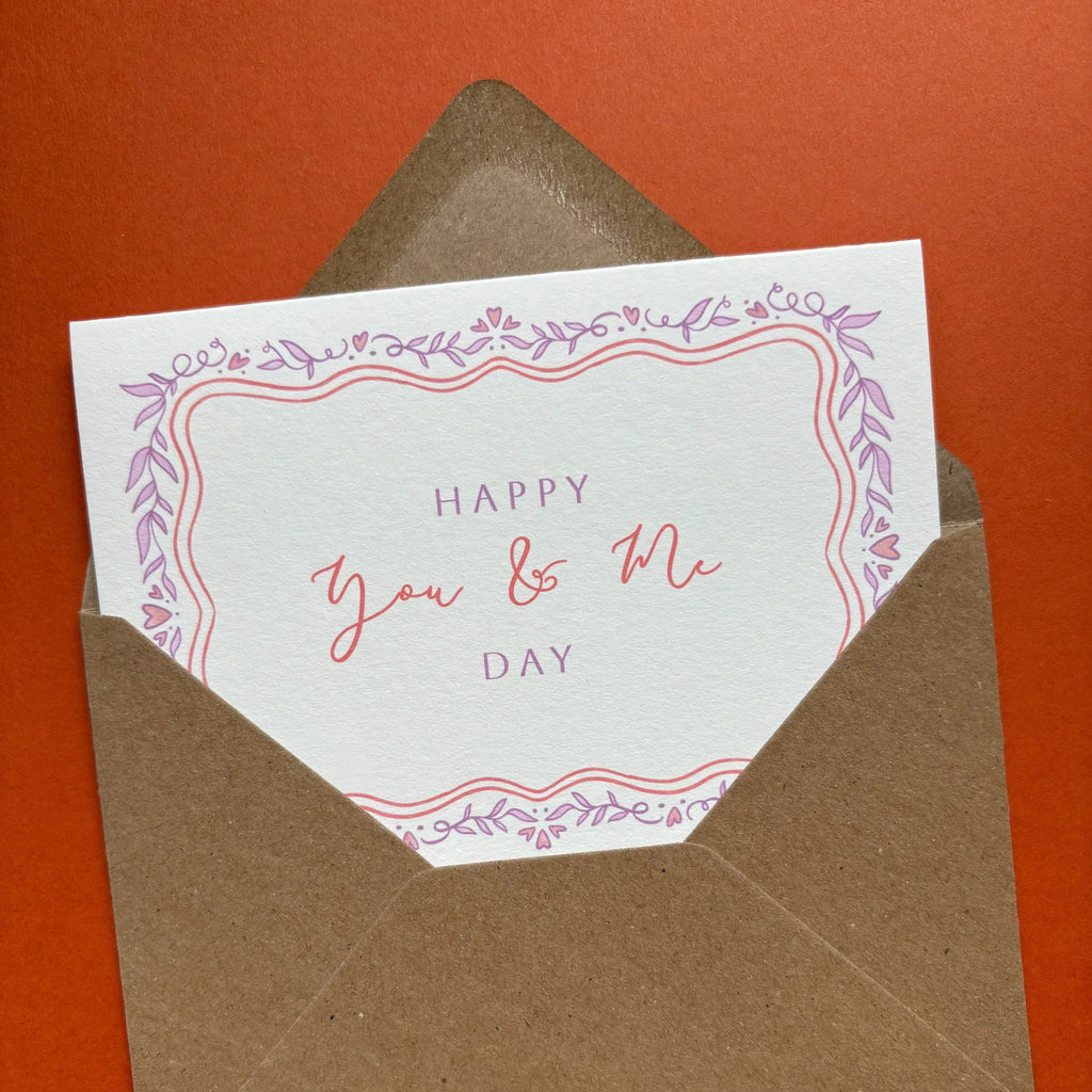 Wedding Anniversary Card Happy You and Me Day