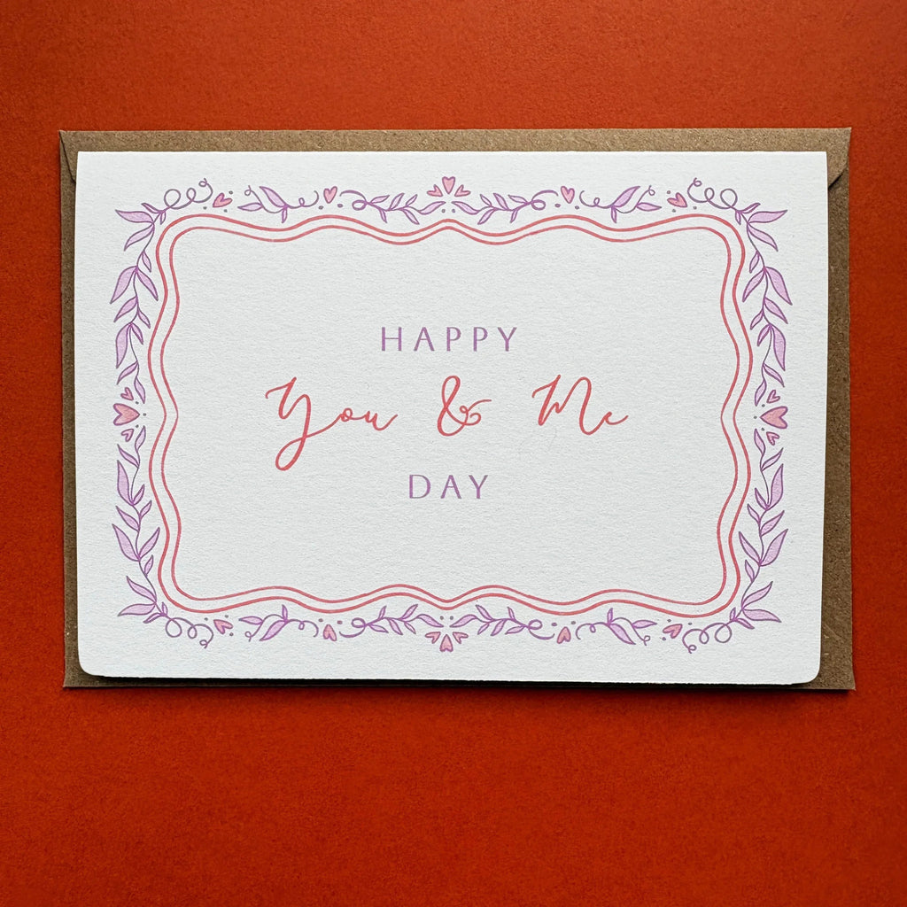 Wedding Anniversary Card Happy You and Me Day