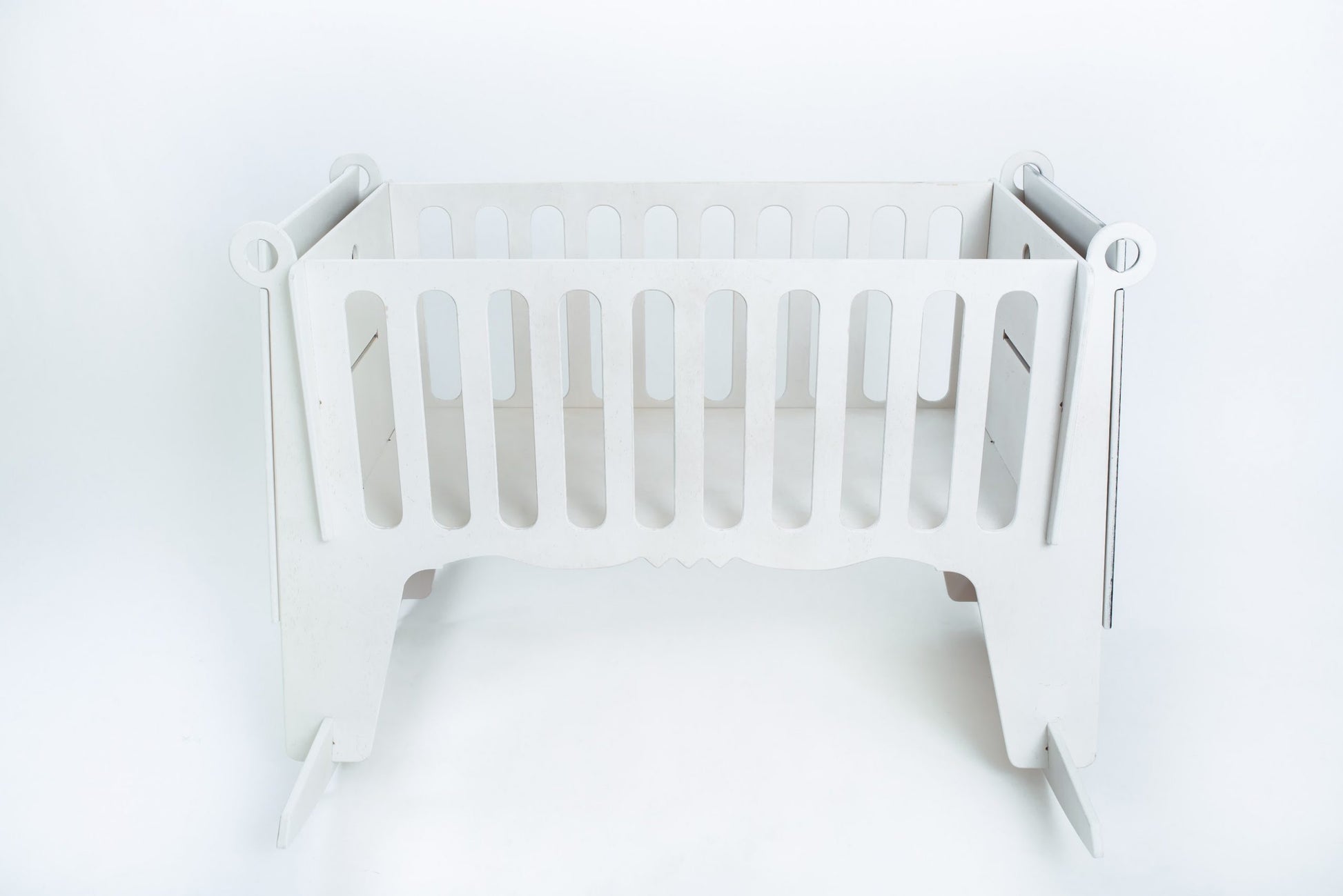 Natural Birchwood Baby Cradle – Stylish & Soothing Rocking Design by Adensen at www.brixbailey.com