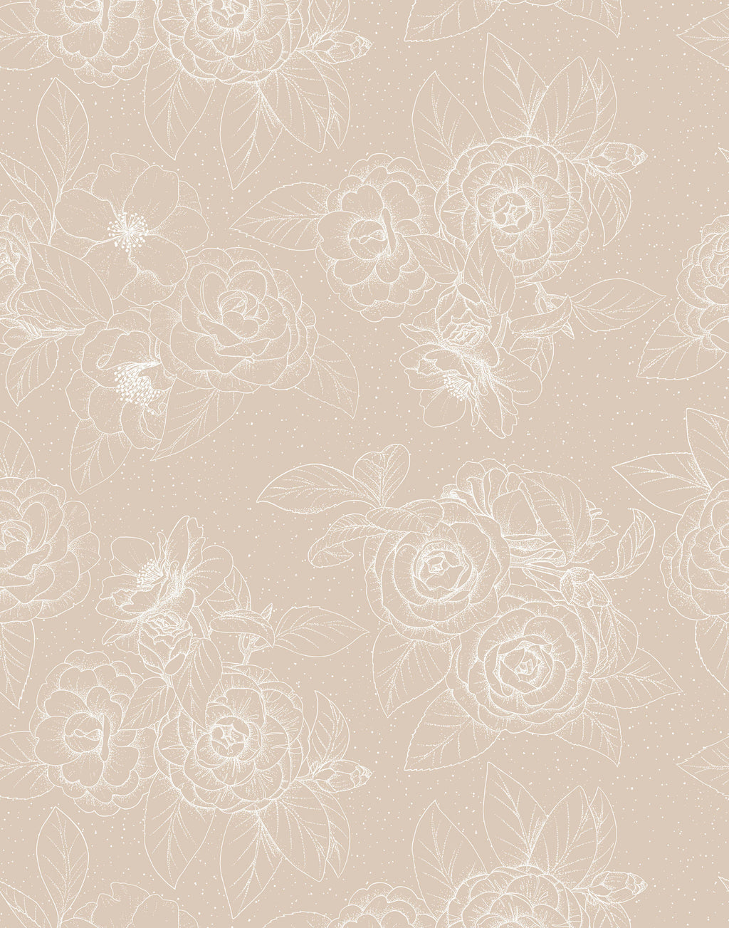 Hana Hand Drawn Floral Wallpaper