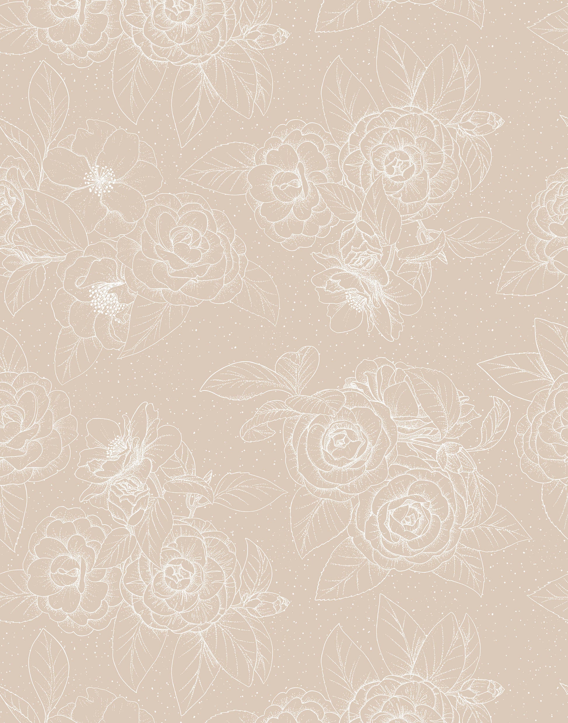 Hana Hand Drawn Floral Wallpaper