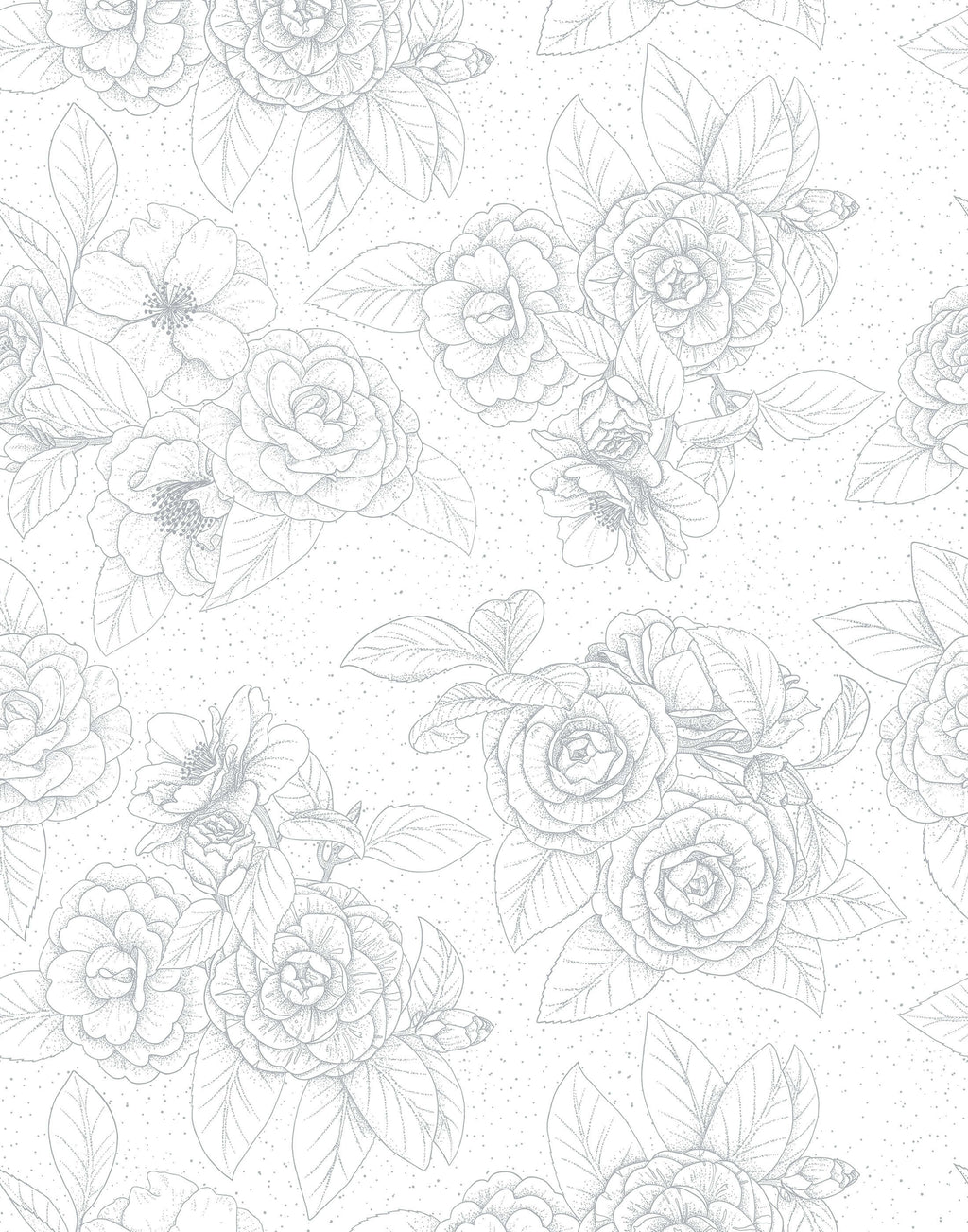 Hana Hand Drawn Floral Wallpaper