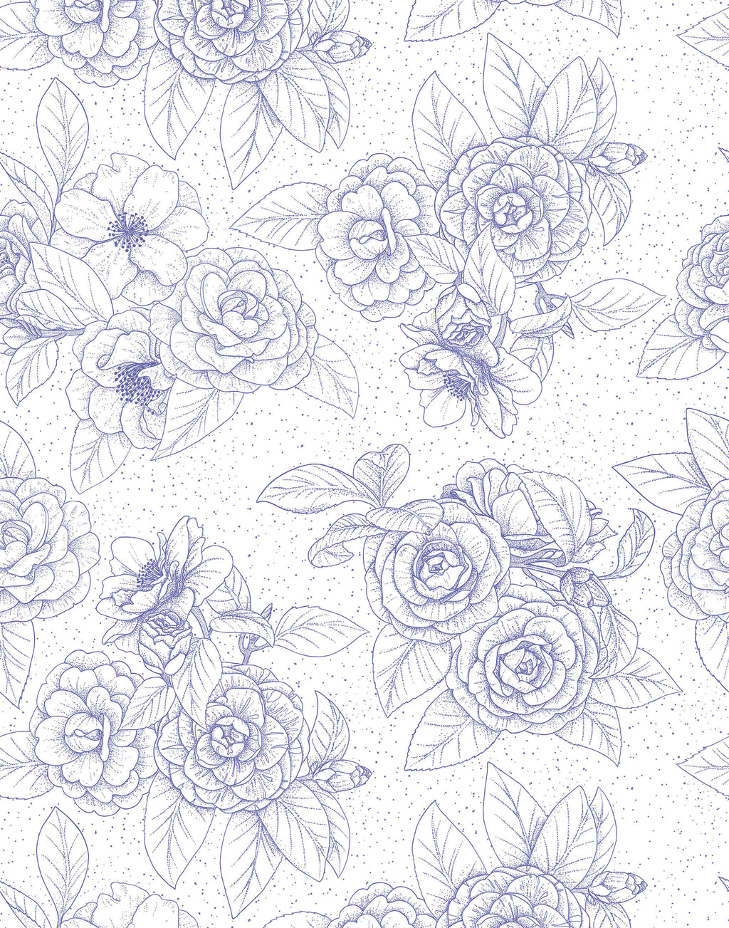 Hana Hand Drawn Floral Wallpaper