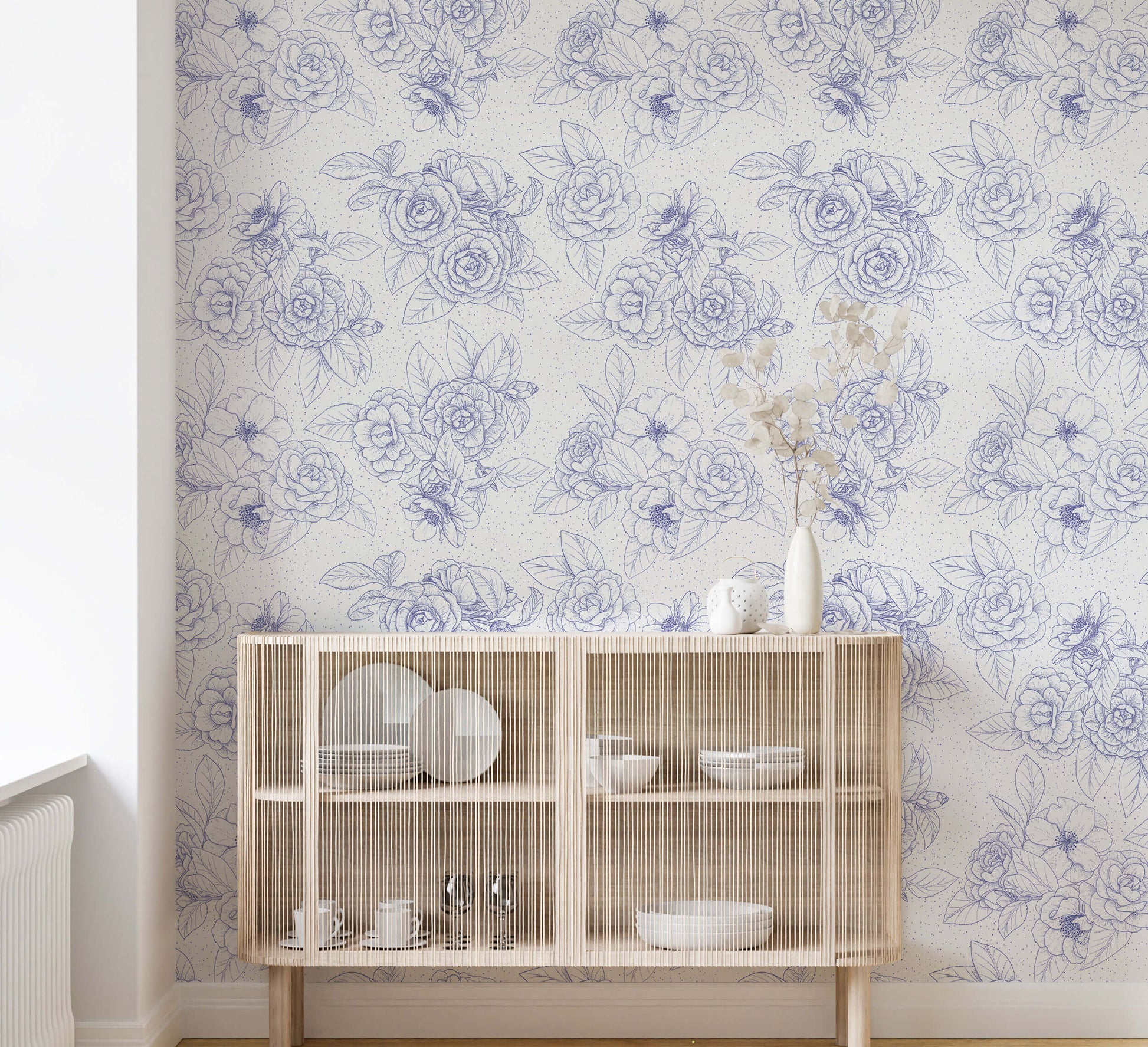 Hana Hand Drawn Floral Wallpaper