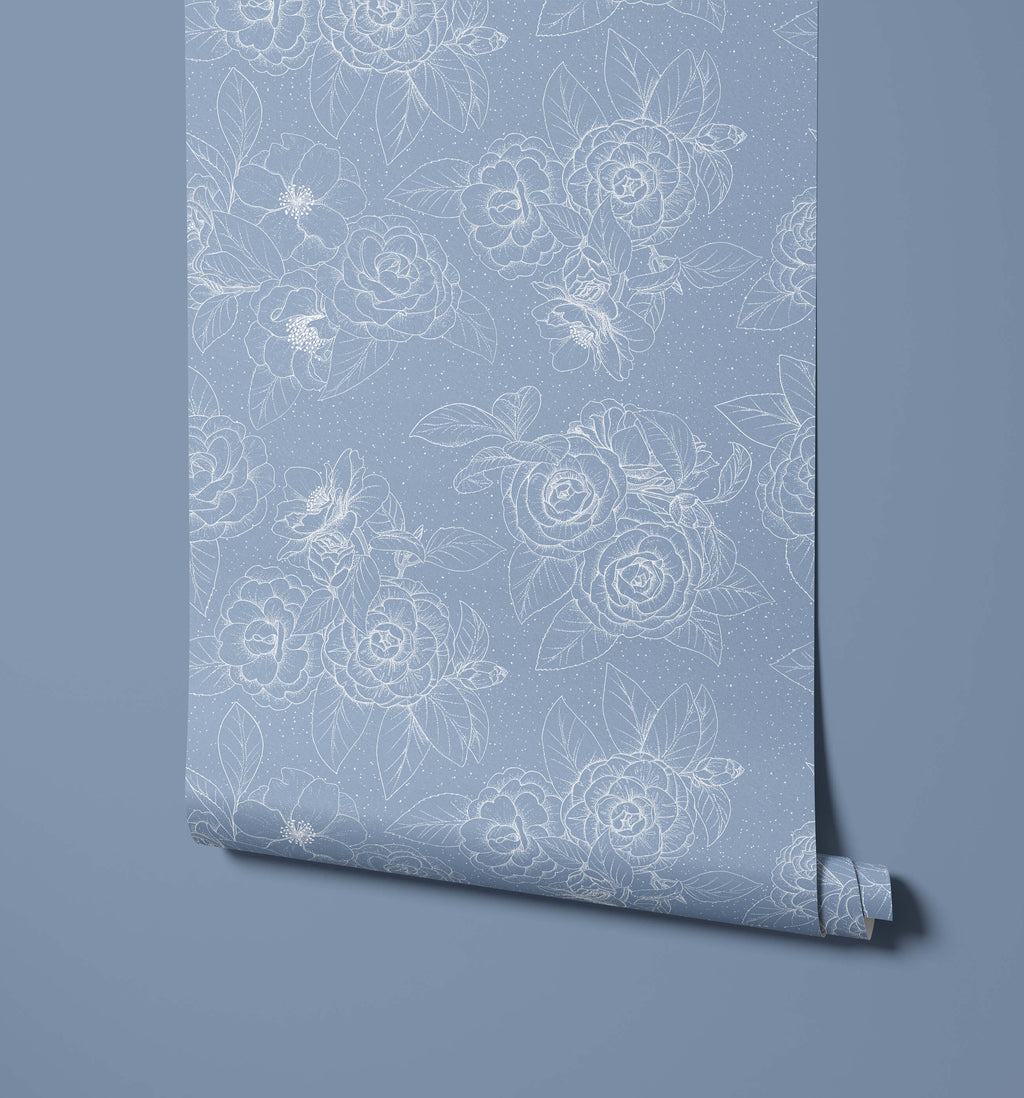 Hana Hand Drawn Floral Wallpaper