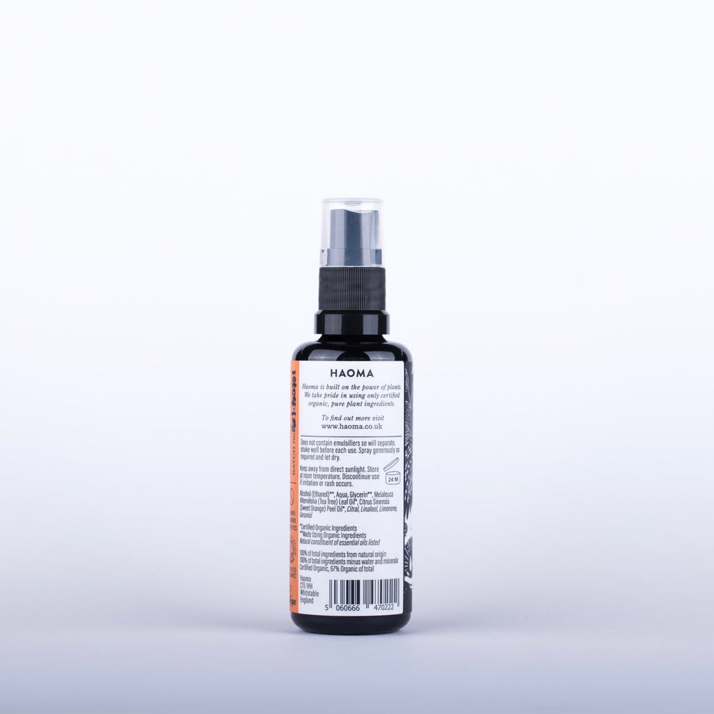 Organic Hand Sanitiser with Tea Tree and Sweet Orange