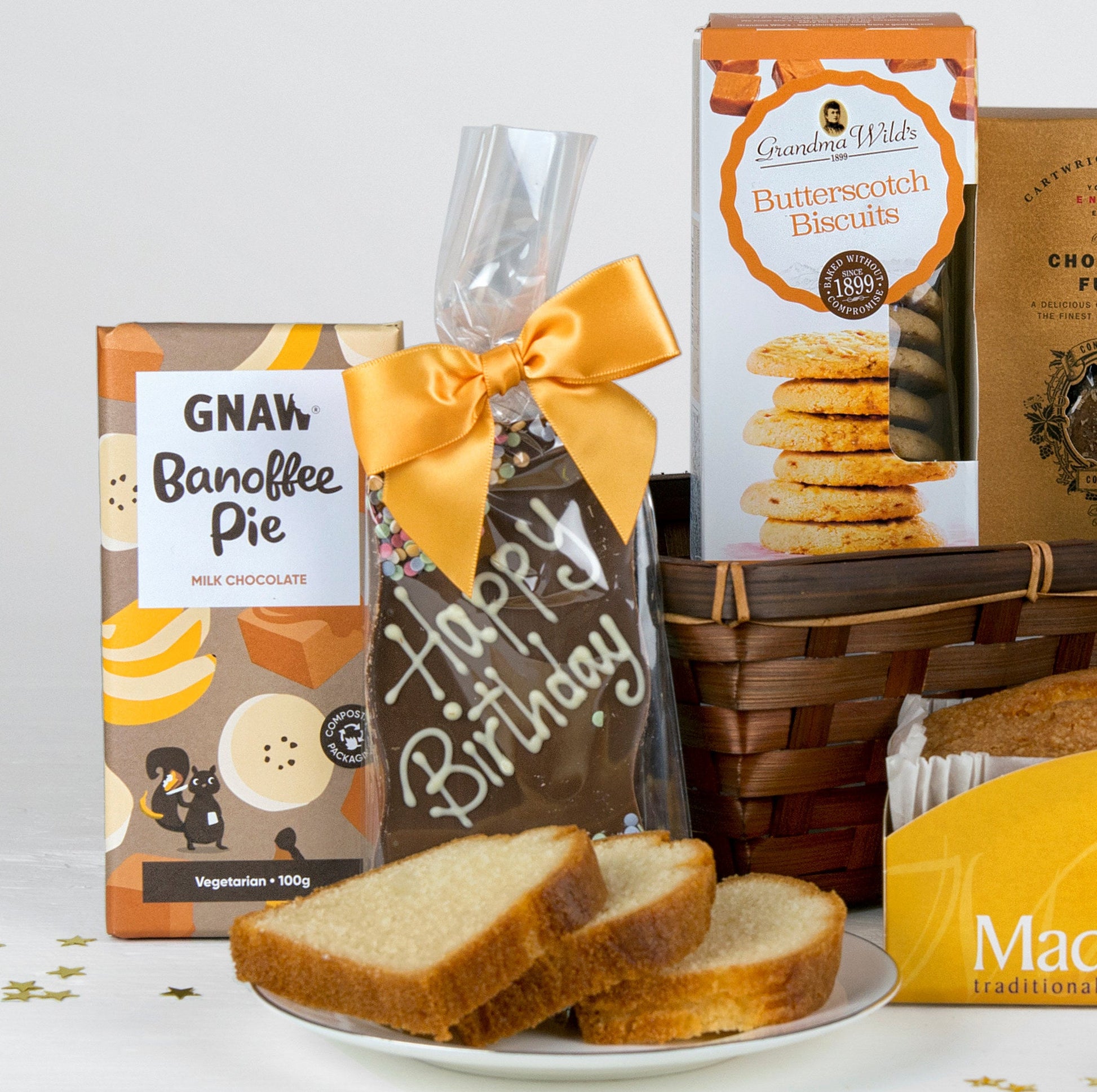 Birthday Gift Hamper with Chocolates and Cake