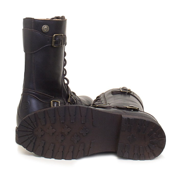 Brown Leather Harley Boots