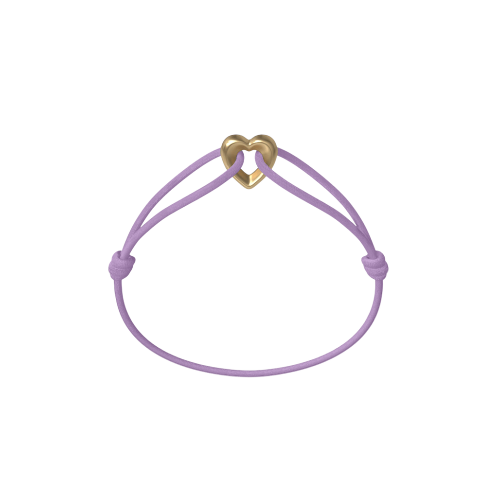 Golden Heart Cord Bracelet