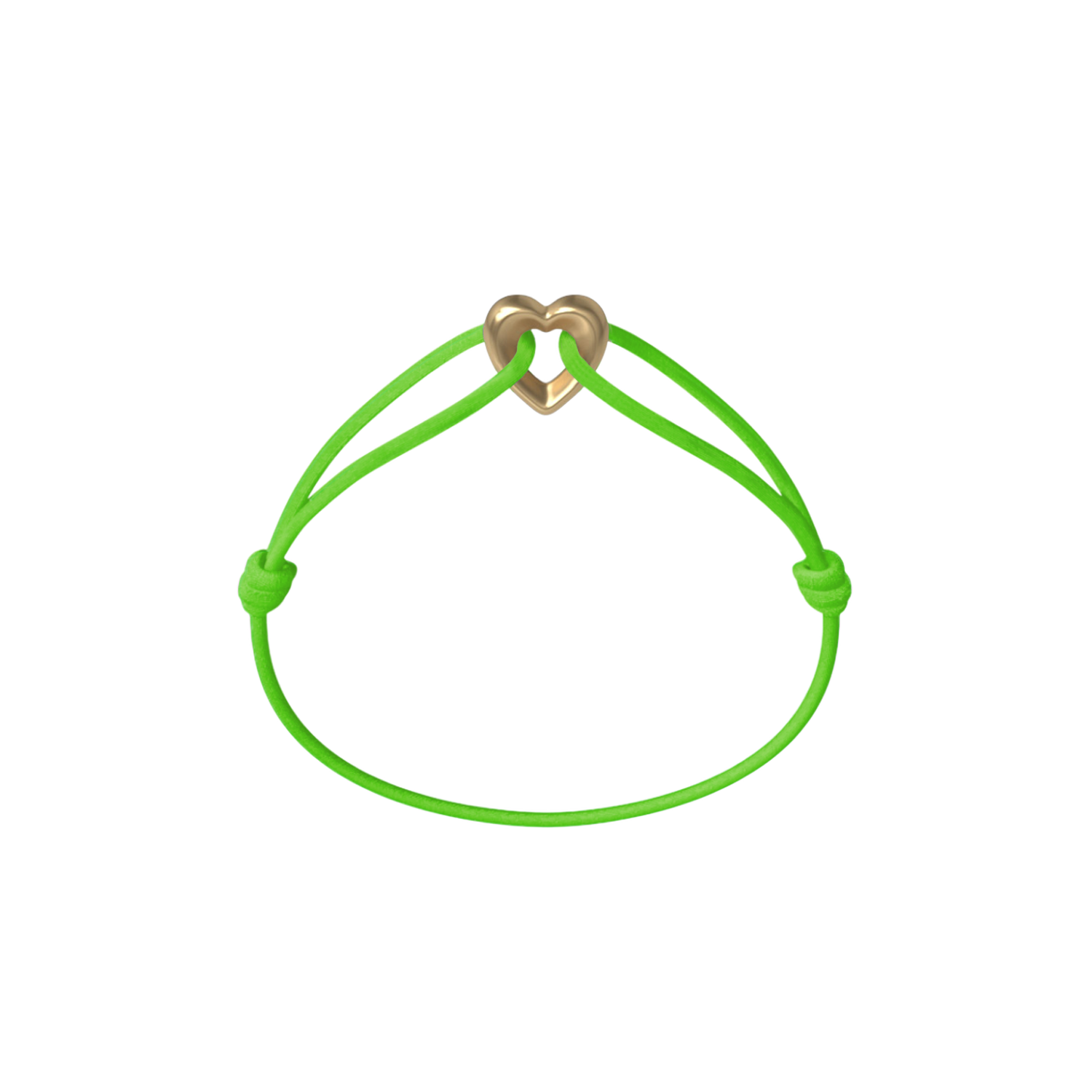 Golden Heart Cord Bracelet