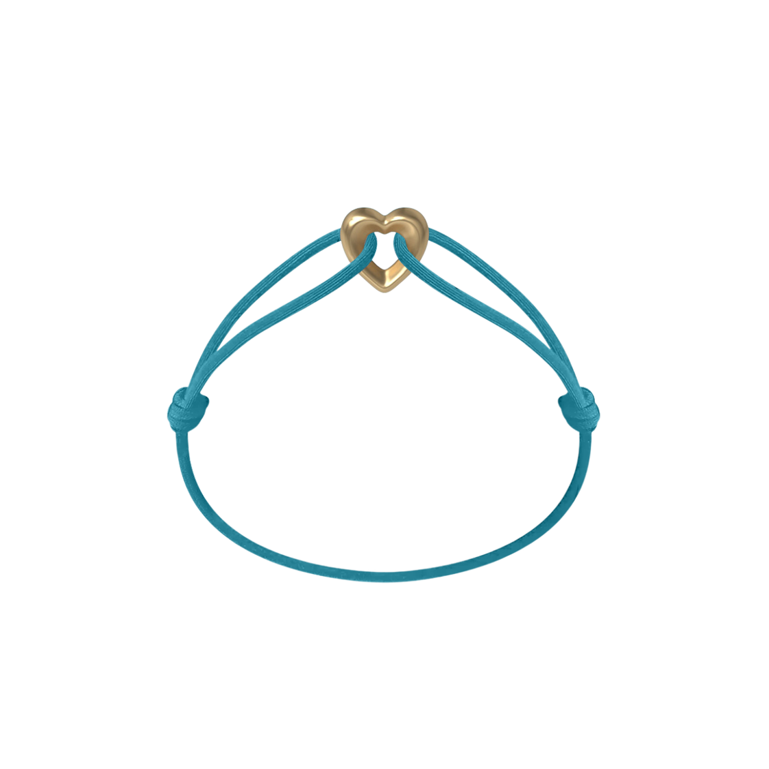 Golden Heart Cord Bracelet