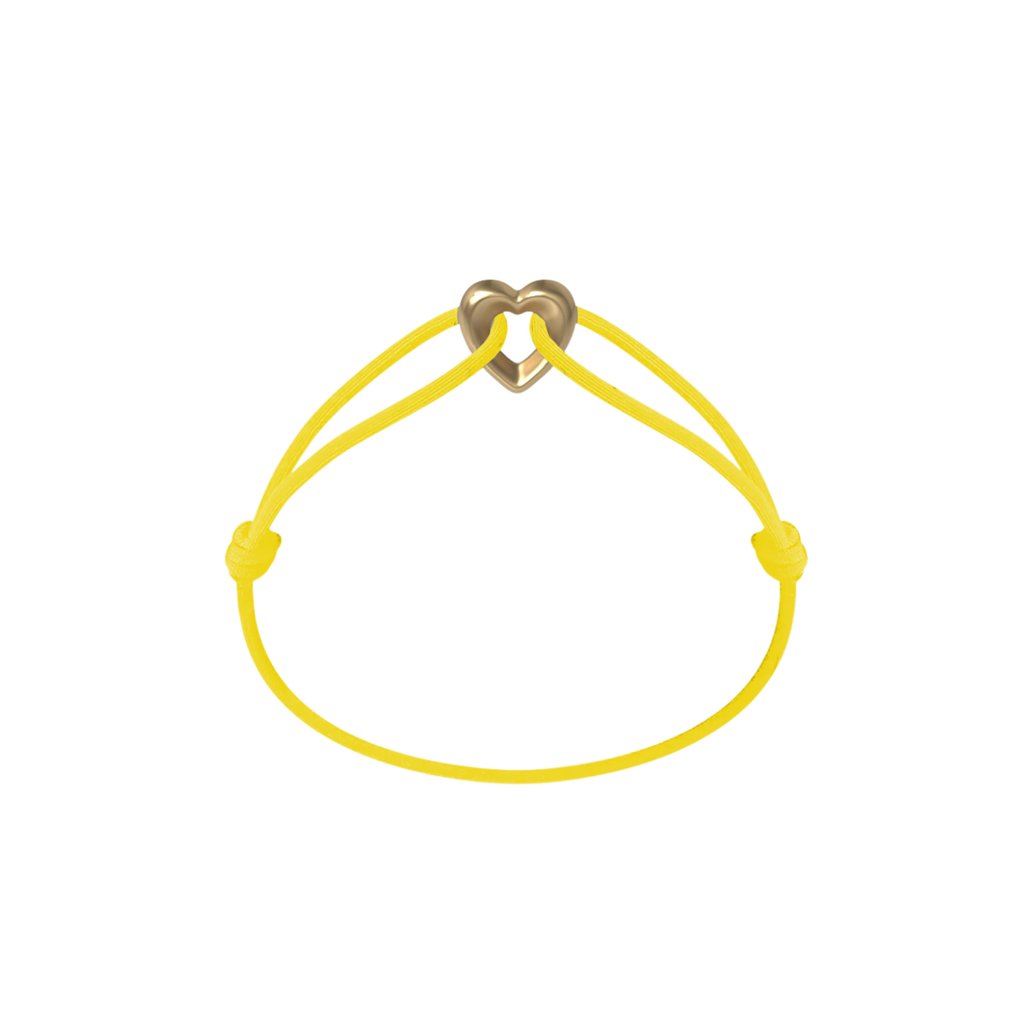 Golden Heart Cord Bracelet